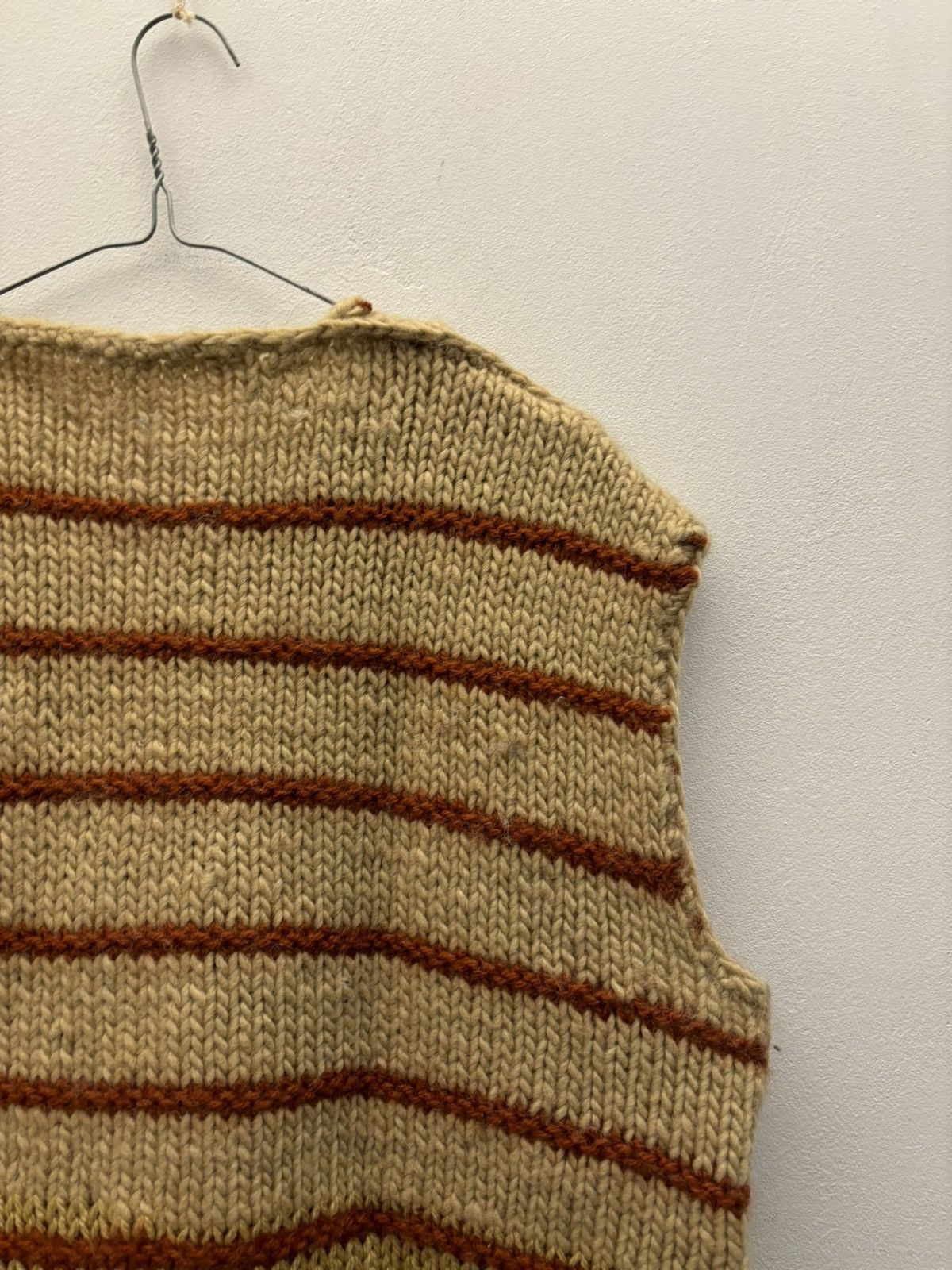 Handmade × Japanese Brand Vintage Wool Handknitted Stripper Vest Size US M / EU 48-50 / 2 - 7 Thumbnail