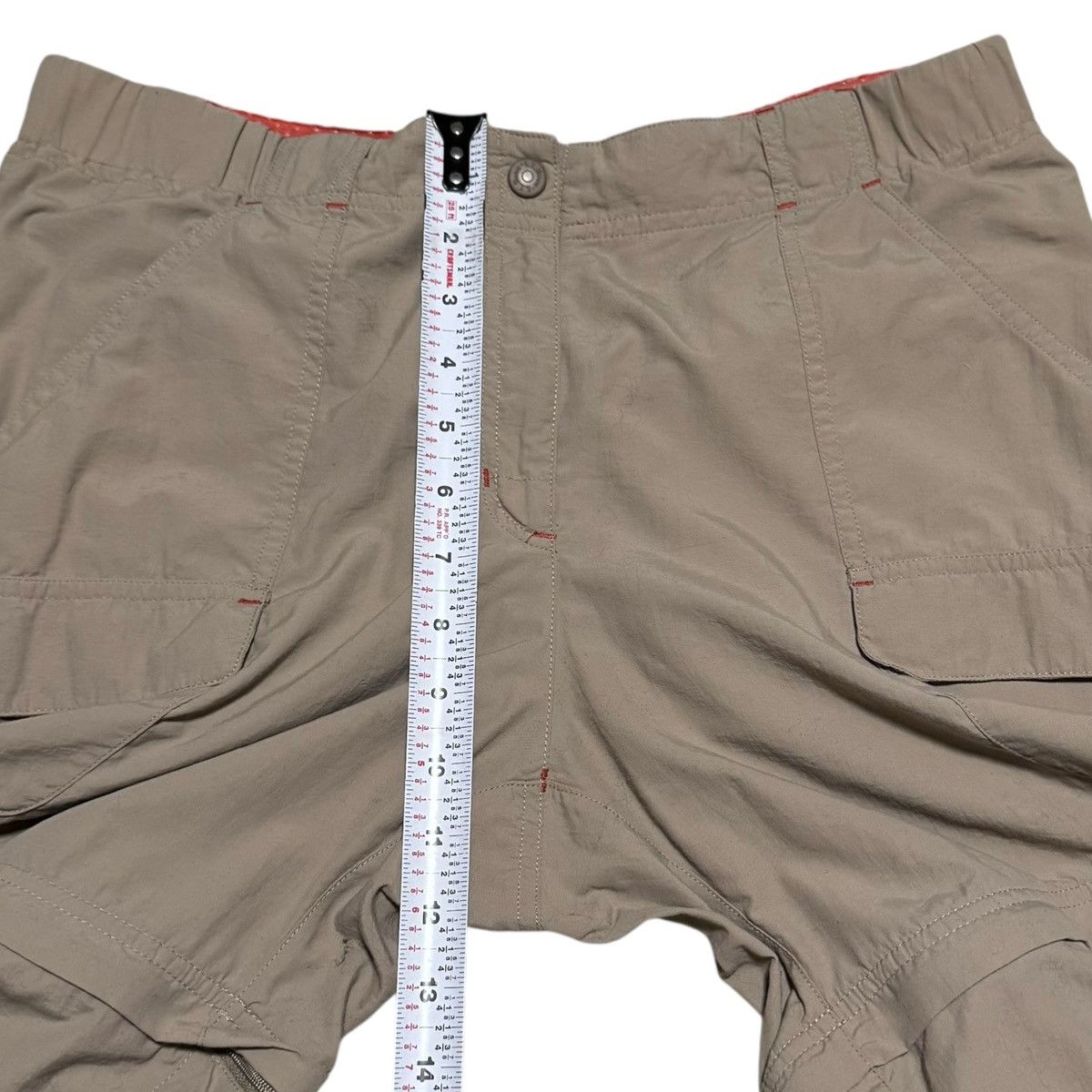 L.L. Bean L.L. Bean 100% Nylon Tan/Khaki Convertible Pants 33x28.5 Size 33" - 7 Thumbnail