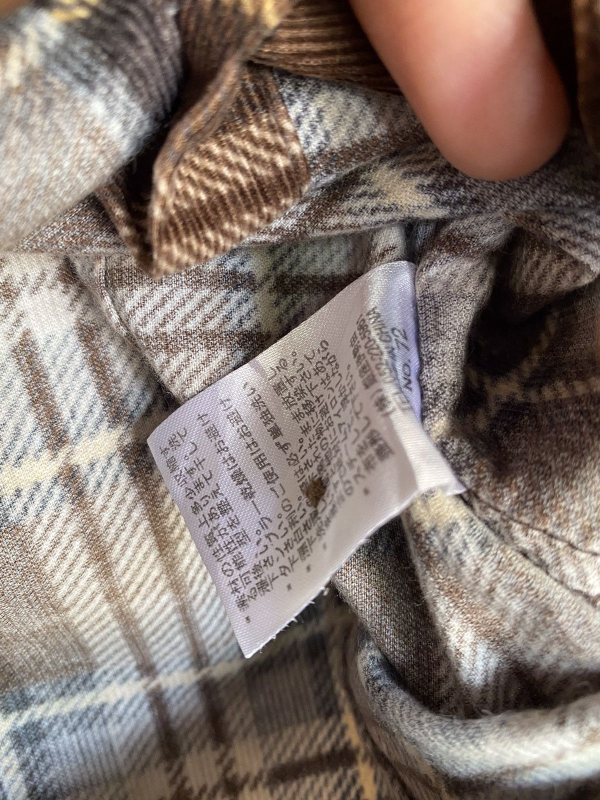 Flannel × Japanese Brand Japanese Brand J Honey Plaid Tartan Flannel Shirt Size XS / US 0-2 / IT 36-38 - 6 Thumbnail