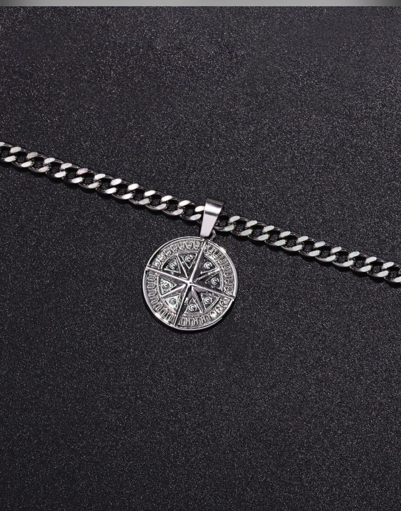 Jewelry × Vintage Compass pendant 50cm necklace vintage vibe Size ONE SIZE - 3 Thumbnail