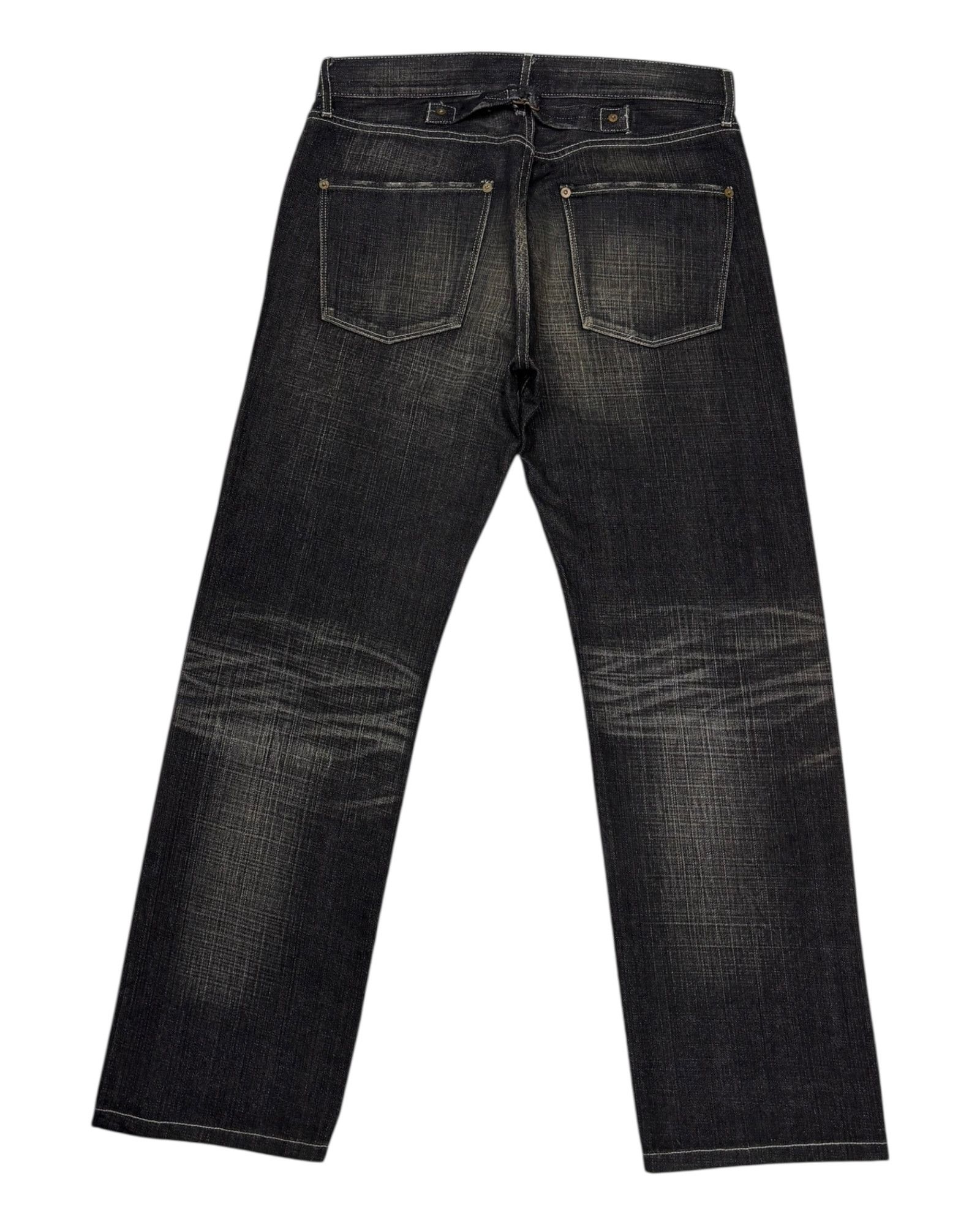 Undercover × Uniqlo Vintage Uniqlo Japan Black Undercover Style Baggy Denim Jean Size US 32 / EU 48 - 7 Thumbnail