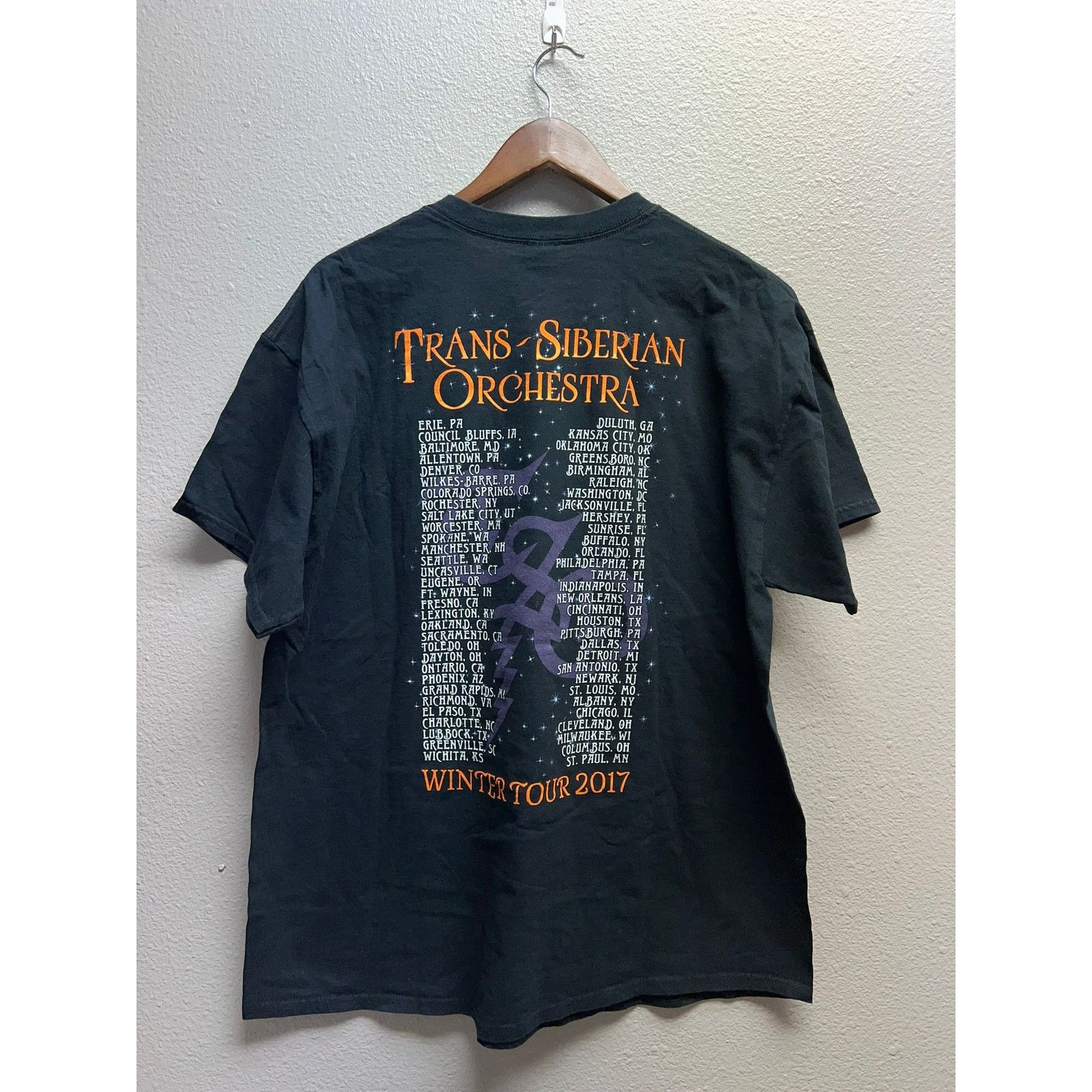 Gildan Trans Siberian Orchestra Tour Shirt Greg Hildebrandy Tee XL Size US XL / EU 56 / 4 - 7 Thumbnail