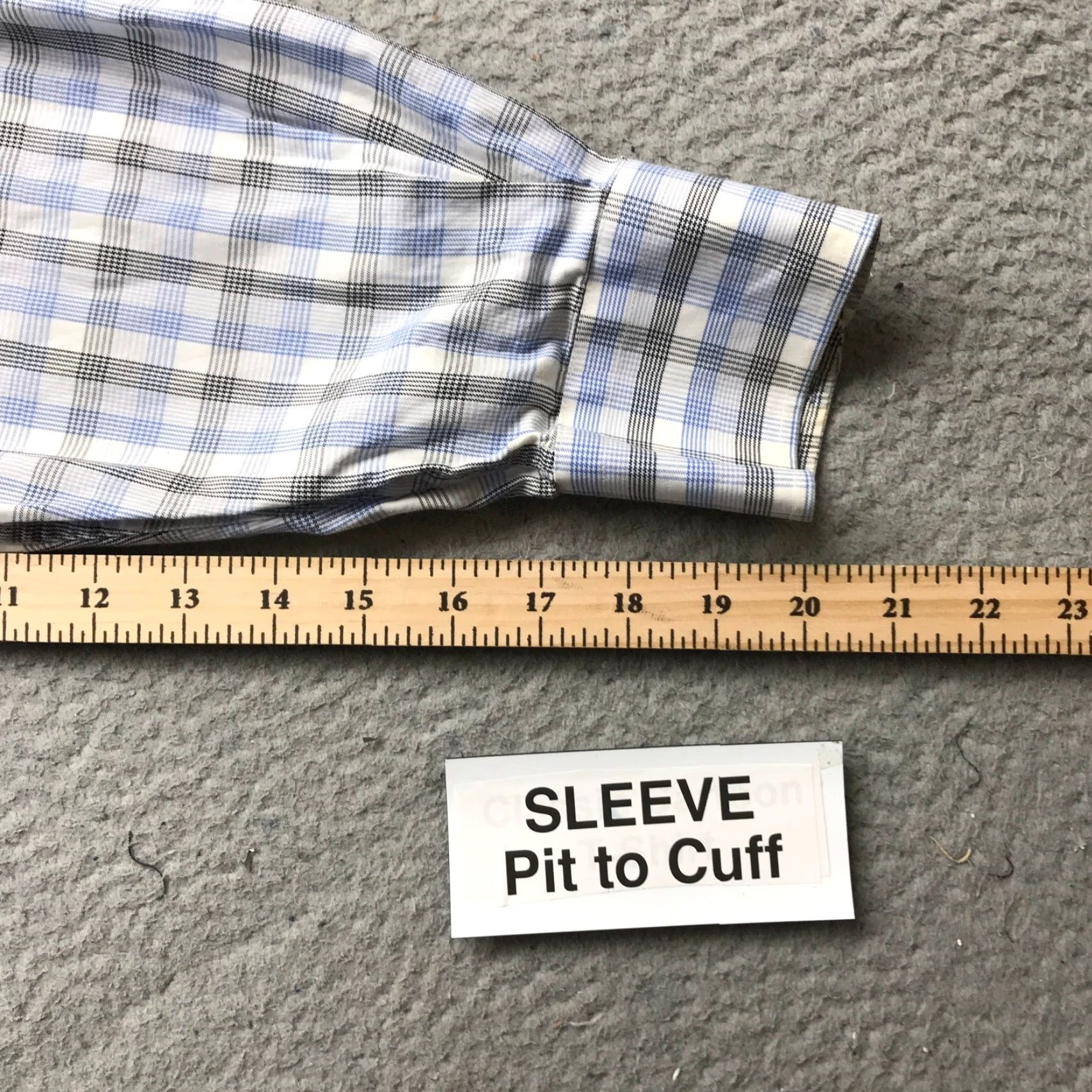 Peter Millar Peter Millar Button-Up Shirt Mens XL Long Sleeve Plaid Pocket Blue White Size US XL / EU 56 / 4 - 6 Thumbnail