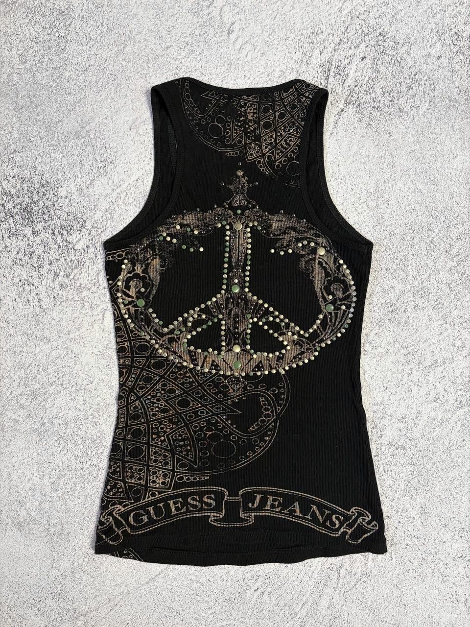 Guess Guess Grunge Peace Logo Vintage Opium Tank Top Size XS / US 0-2 / IT 36-38 - 1 Thumbnail