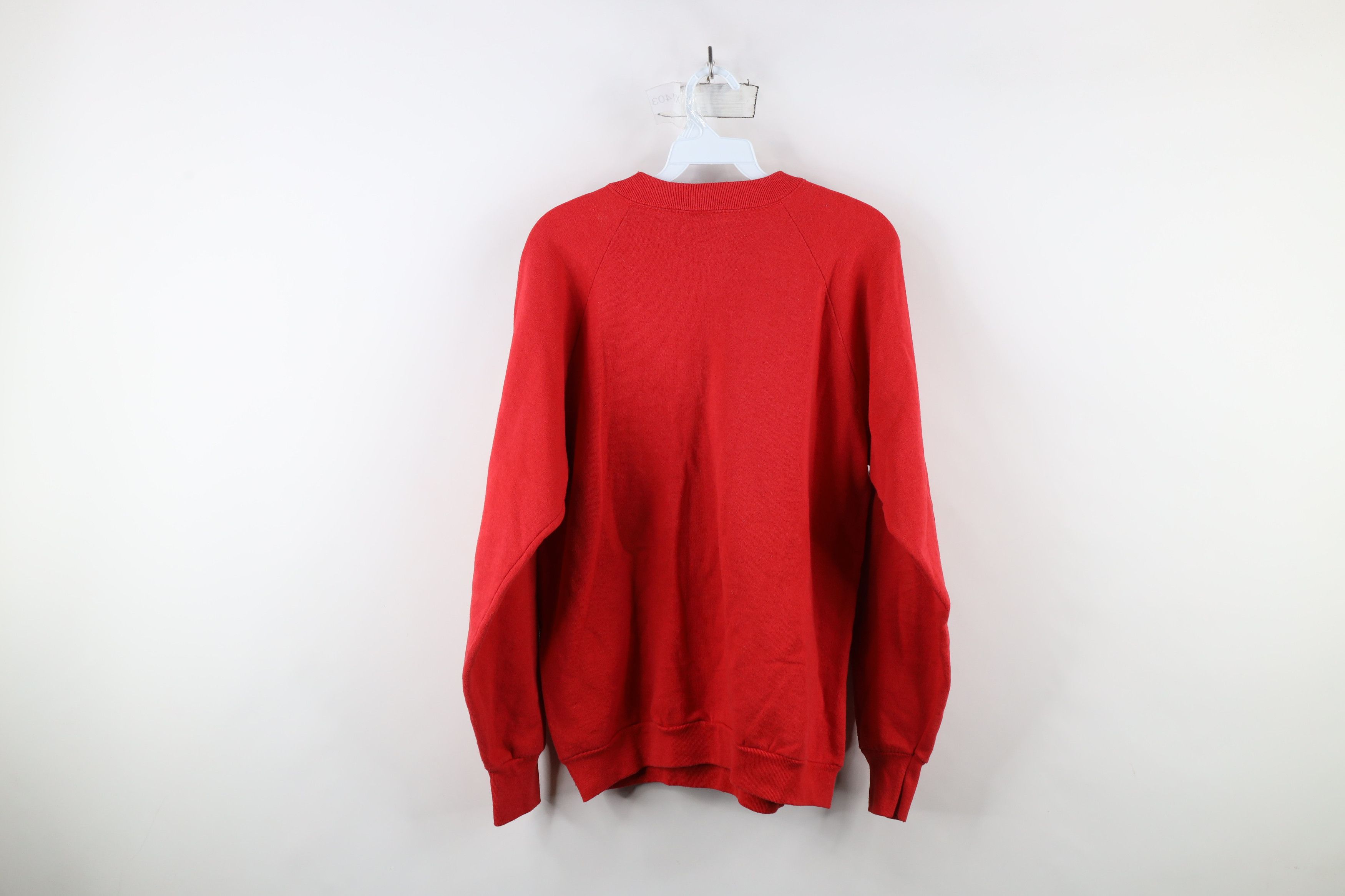 Vintage Vintage 90s Dear Santa I Want It All Sweatshirt Red USA Size L / US 10 / IT 46 - 10 Thumbnail