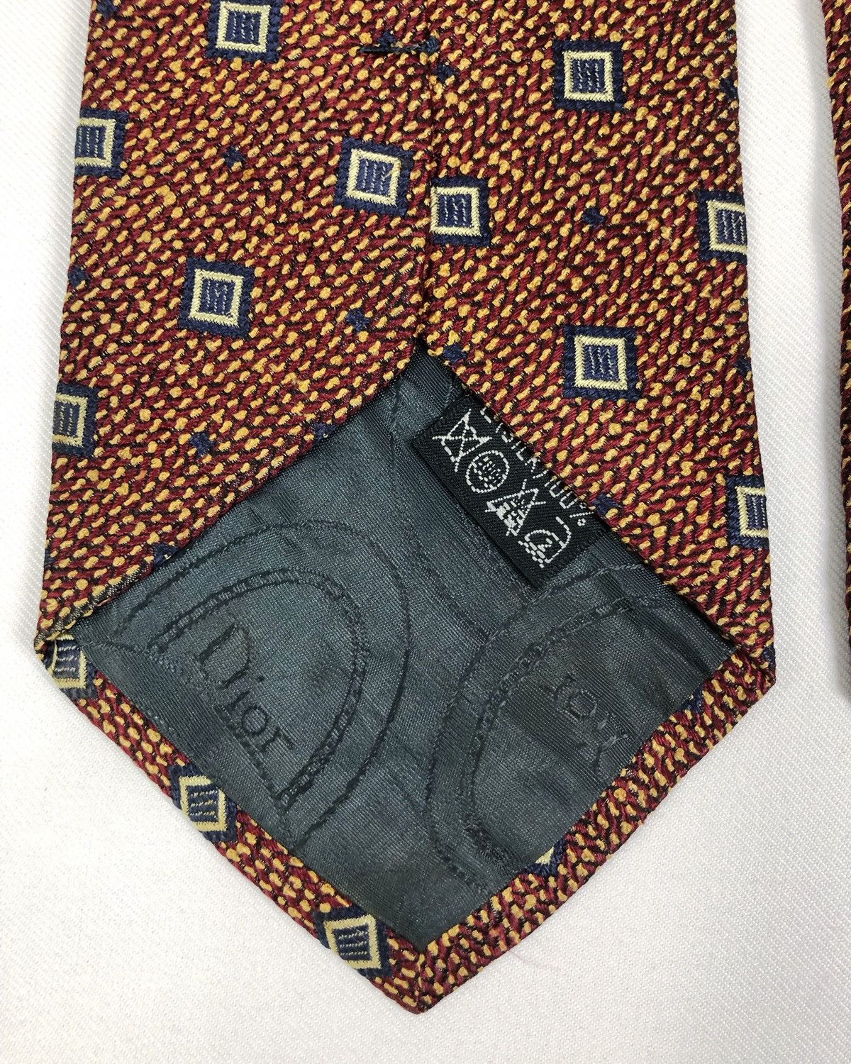 Christian Dior Monsieur Rare Vintage Christian Dior Monsieur Silk Tie Size ONE SIZE - 6 Thumbnail