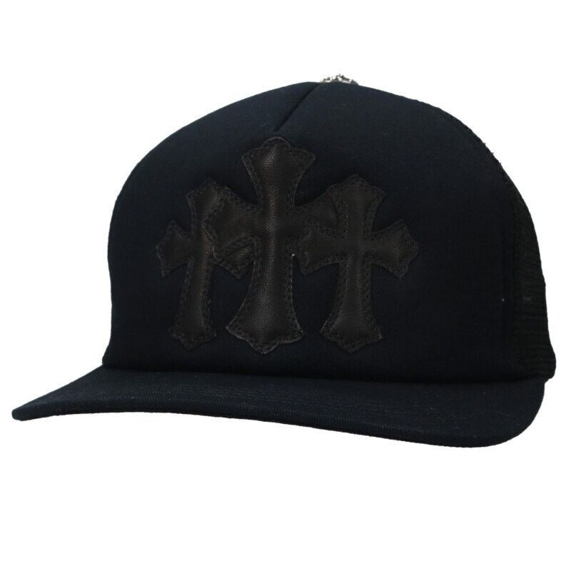 Chrome Hearts Chrome Hearts Cemetery Leather Patch Trucker Cap Size ONE SIZE - 1 Thumbnail