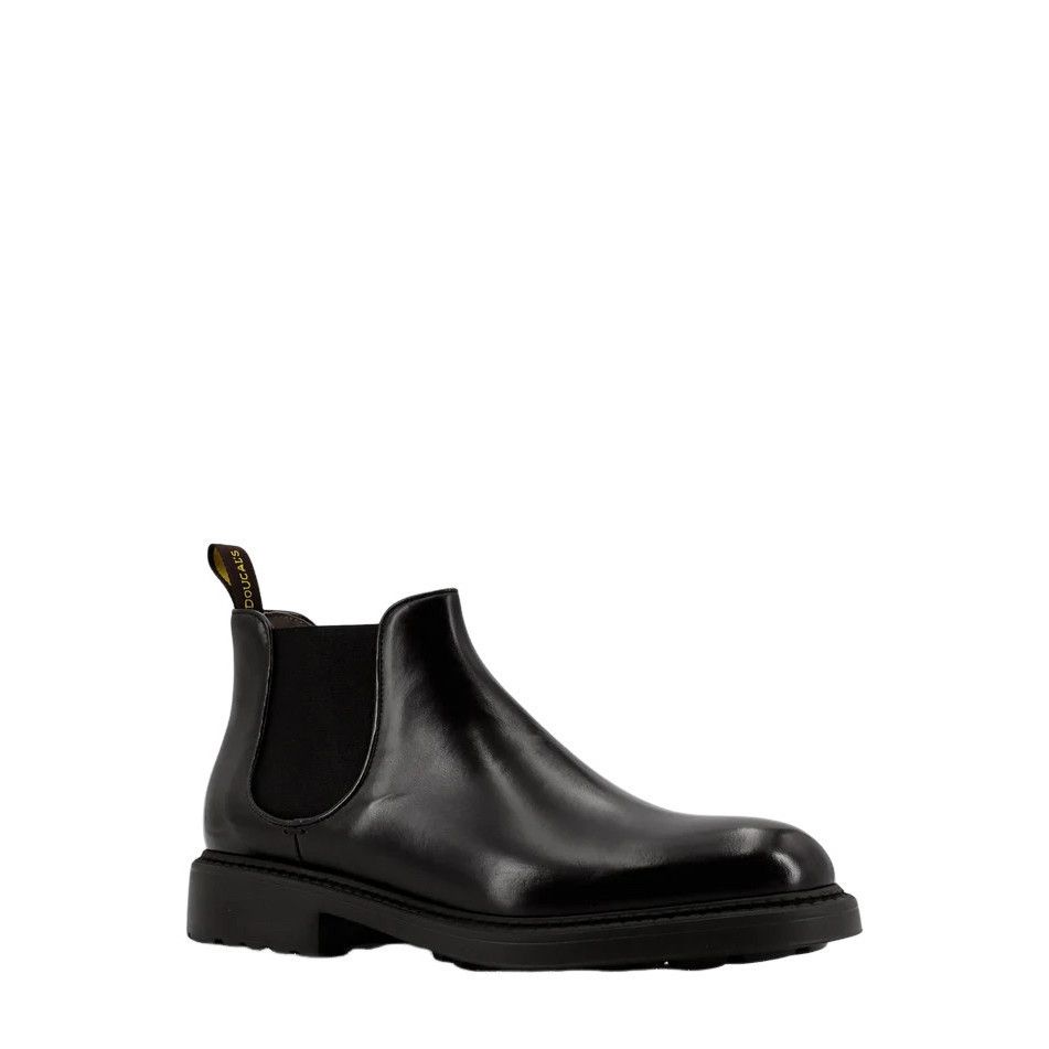 Other DOUCAL'S Black Leather Boots New & Authentic (Men's size:US Size US 9.5 / EU 42-43 - 2 Thumbnail