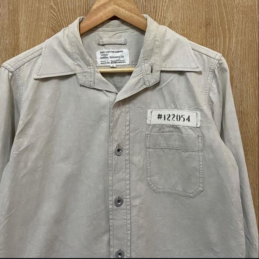 General Research × Japanese Brand Vtg 90s General Resarch Military Shirt Size US M / EU 48-50 / 2 - 3 Thumbnail