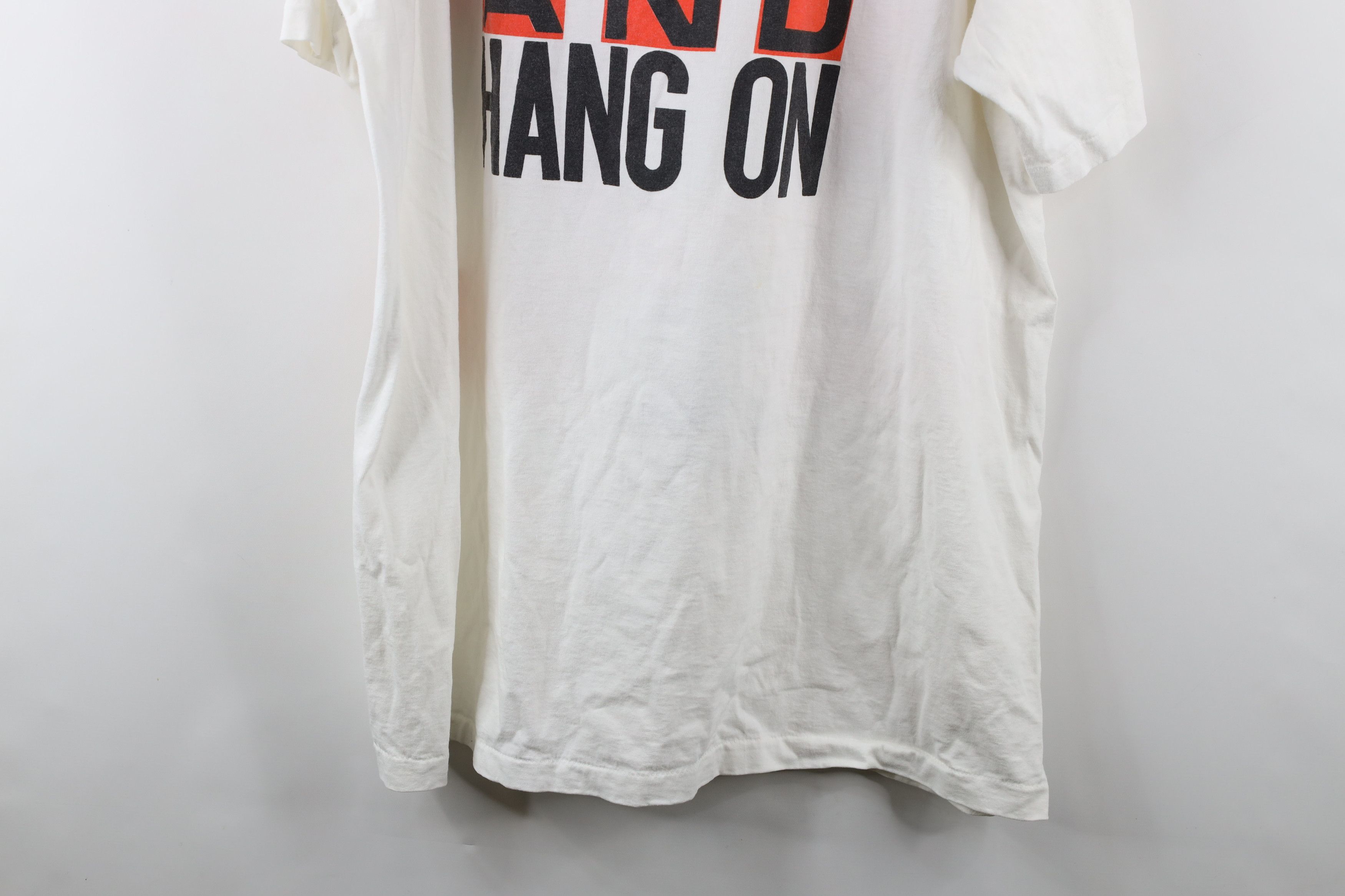 Vintage Vintage 90s Print Strap In Shut Up And Hang On T-Shirt USA Size US XXL / EU 58 / 5 - 13 Thumbnail