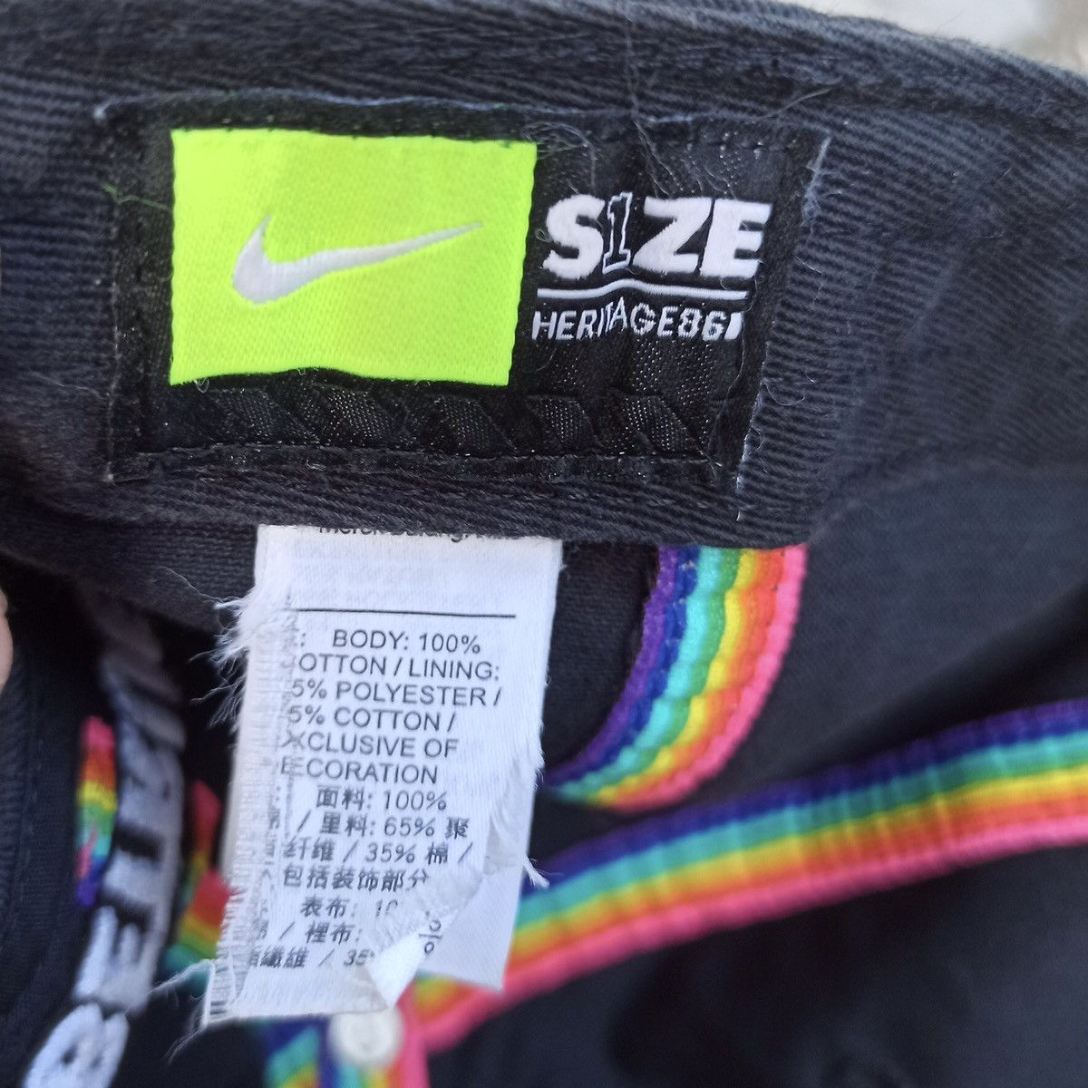 Nike LGBTQ flag designer x nike archival hat Size ONE SIZE - 19 Thumbnail