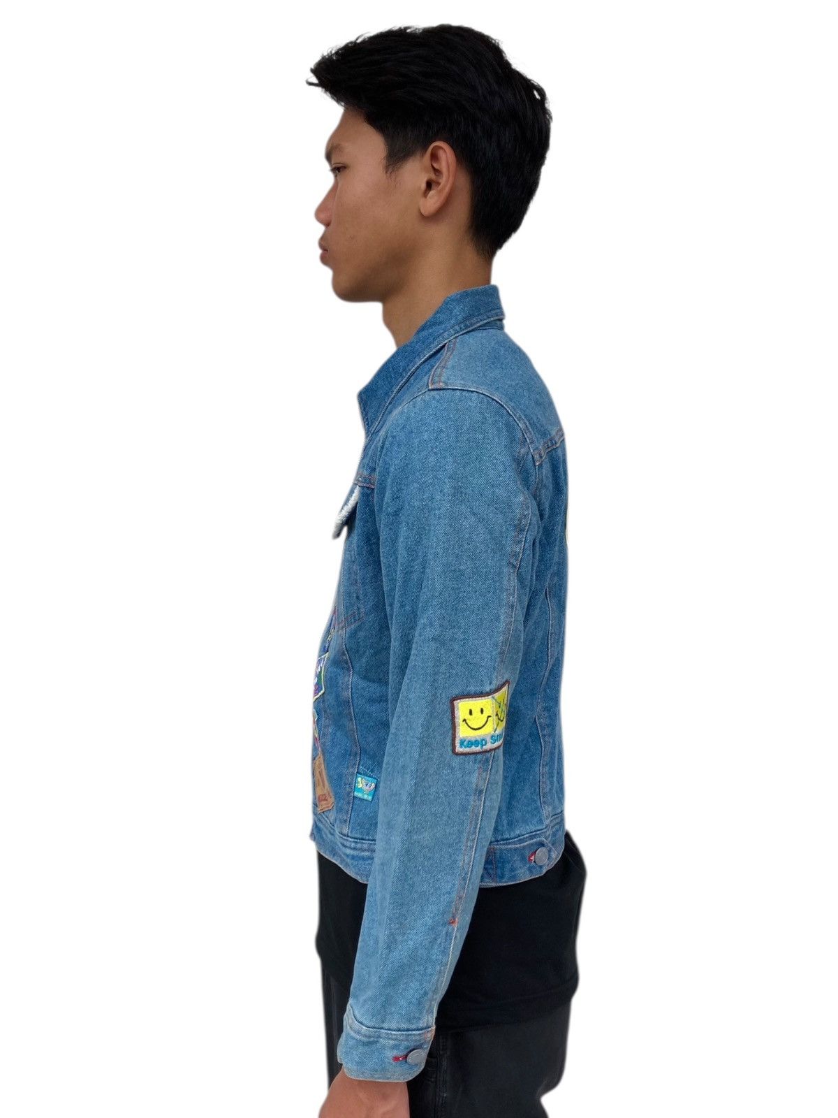 Angel Blue 2000s Angel Blue - Multipatch Hippie Style Denim Size M / US 6-8 / IT 42-44 - 5 Thumbnail