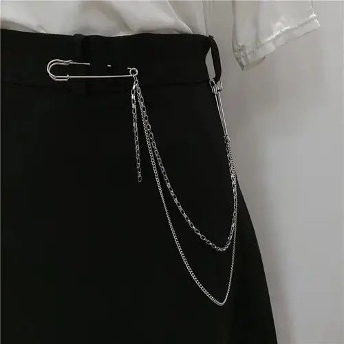Jewelry Double Chain Brooch / Pocket Chain Size ONE SIZE - 2 Thumbnail