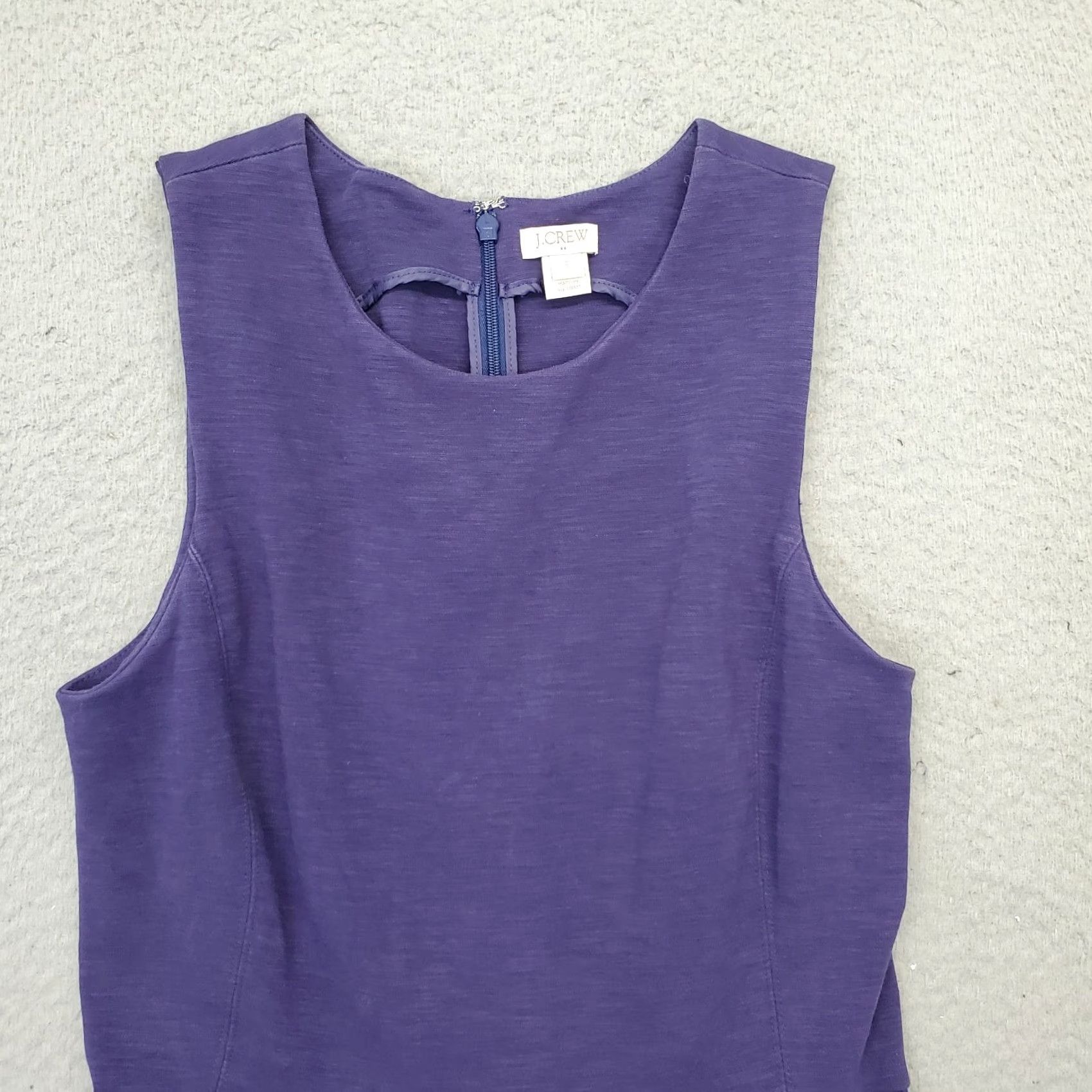 J.Crew J.CREW Fit & Flare Dress Womens Small Purple Sleeveless Back Zip Casual Party/Cocktail Short Length Size S / US 4 / IT 40 - 3 Thumbnail