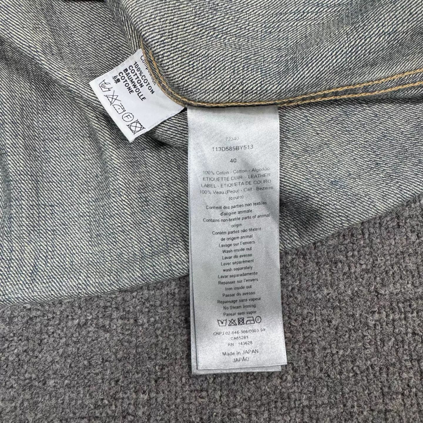 Dior DIOR 1947 Washed Blue Collar Denim Shirt 40 Size US M / EU 48-50 / 2 - 7 Thumbnail