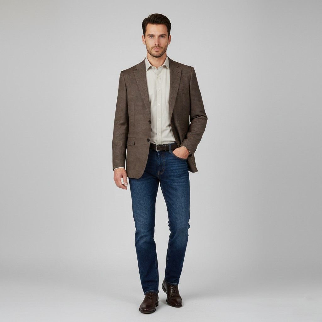Hugo Boss Hugo Boss Men 50 40 Blazer Brown Vintage 5638 Size 40R - 1 Thumbnail
