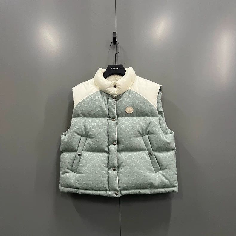 Gucci Gucci Color-blocking GG full-print down vest 2501-Nextarrow Size US S / EU 44-46 / 1 - 1 Thumbnail