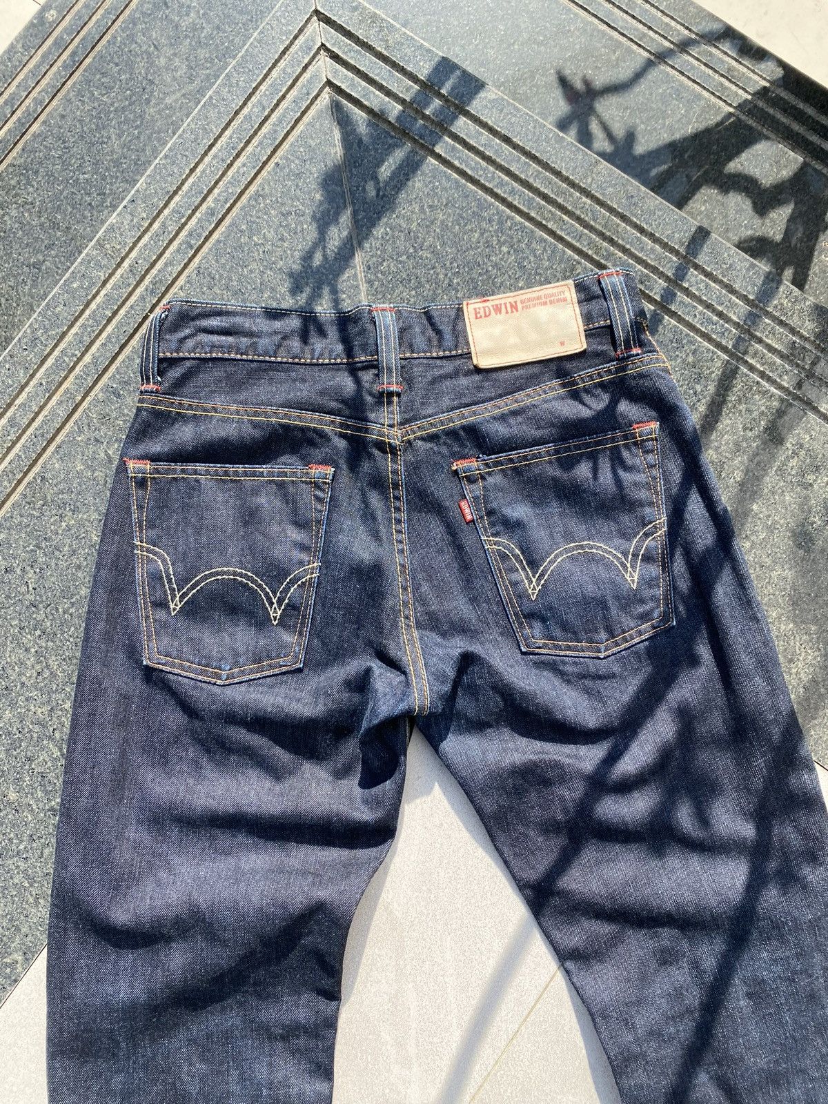 Edwin × Vintage 90’s EDWIN RARE POCKET LOGO RETRO JAPANESE Y2K BRAND DENIM Size US 32 / EU 48 - 6 Thumbnail