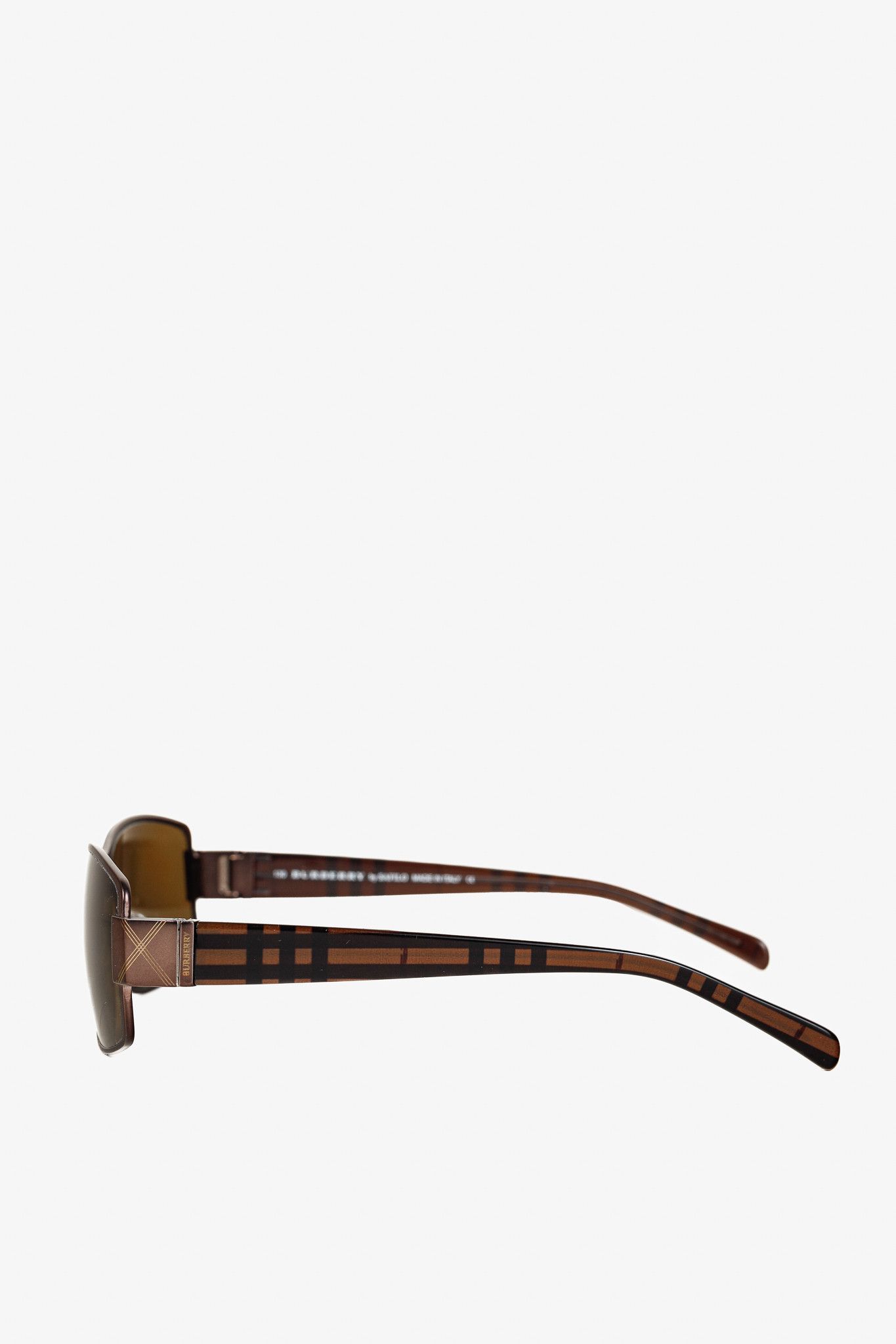 Burberry × Safilo Burberry B9412/S Check-Print Rectangular Sunglasses Size ONE SIZE - 3 Thumbnail