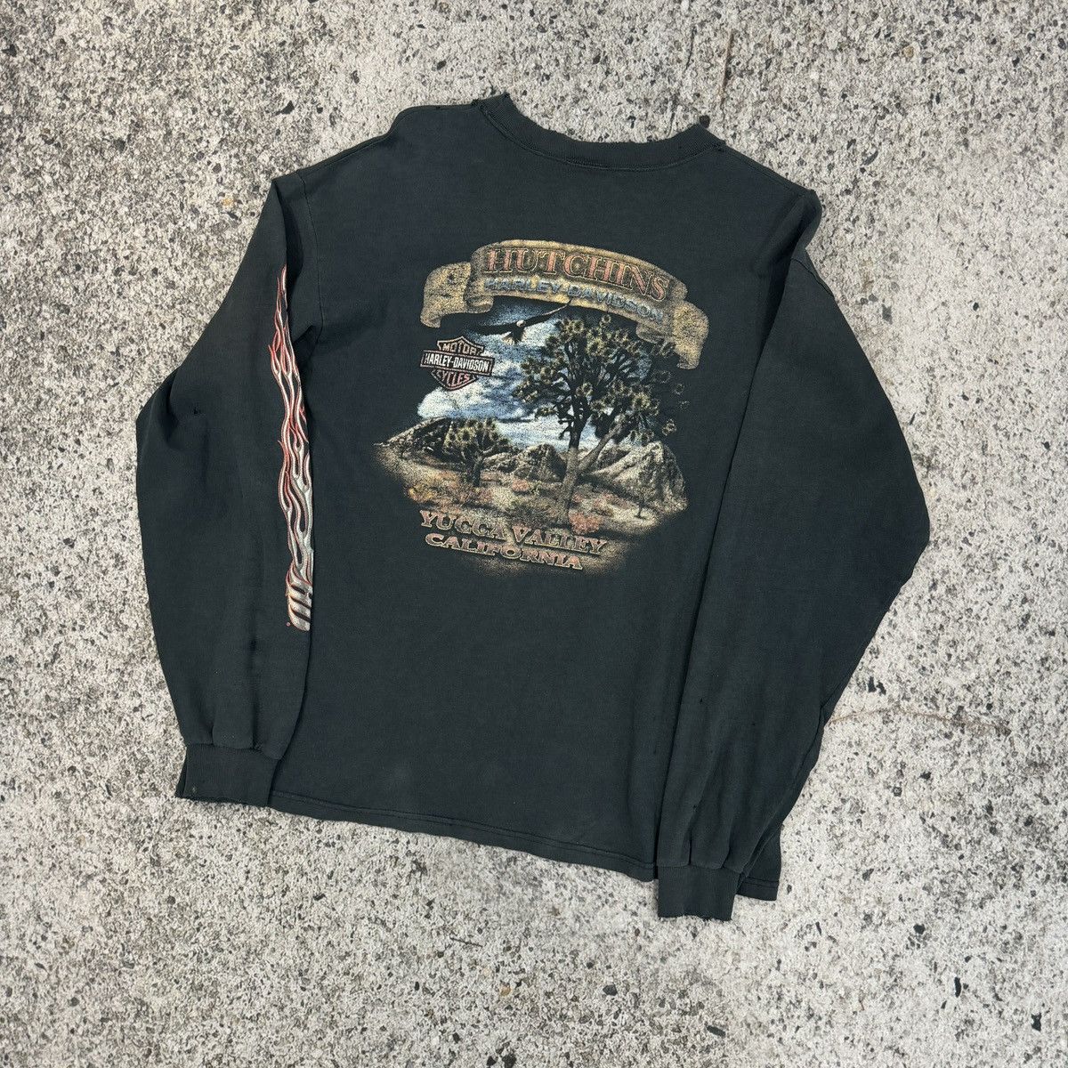 Harley Davidson Harley Thrashed Faded Distressed Shirt ERD Grunge Chrome Size US L / EU 52-54 / 3 - 7 Thumbnail