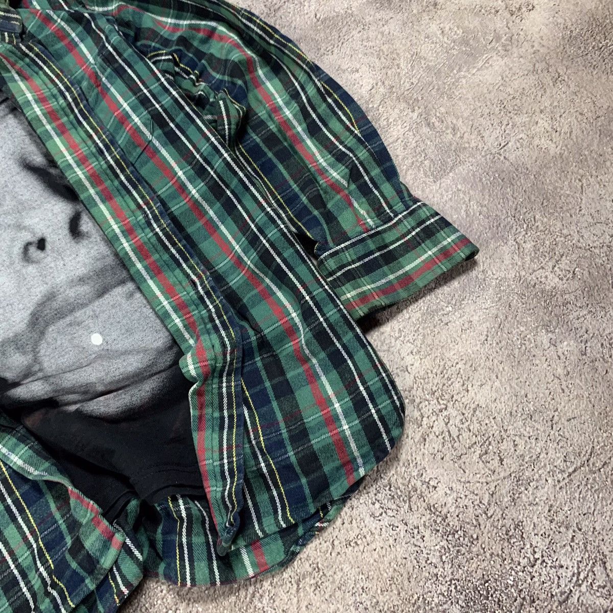 Vintage Vintage 90s Grunge Plaid Shirt Graphic Print Y2K Baggy XL Size US XL / EU 56 / 4 - 3 Thumbnail