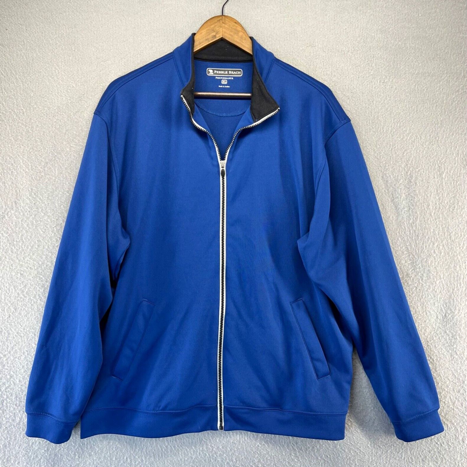 Vintage Pebble Beach Sweater Men's Extra Large Blue Zip Golf ...