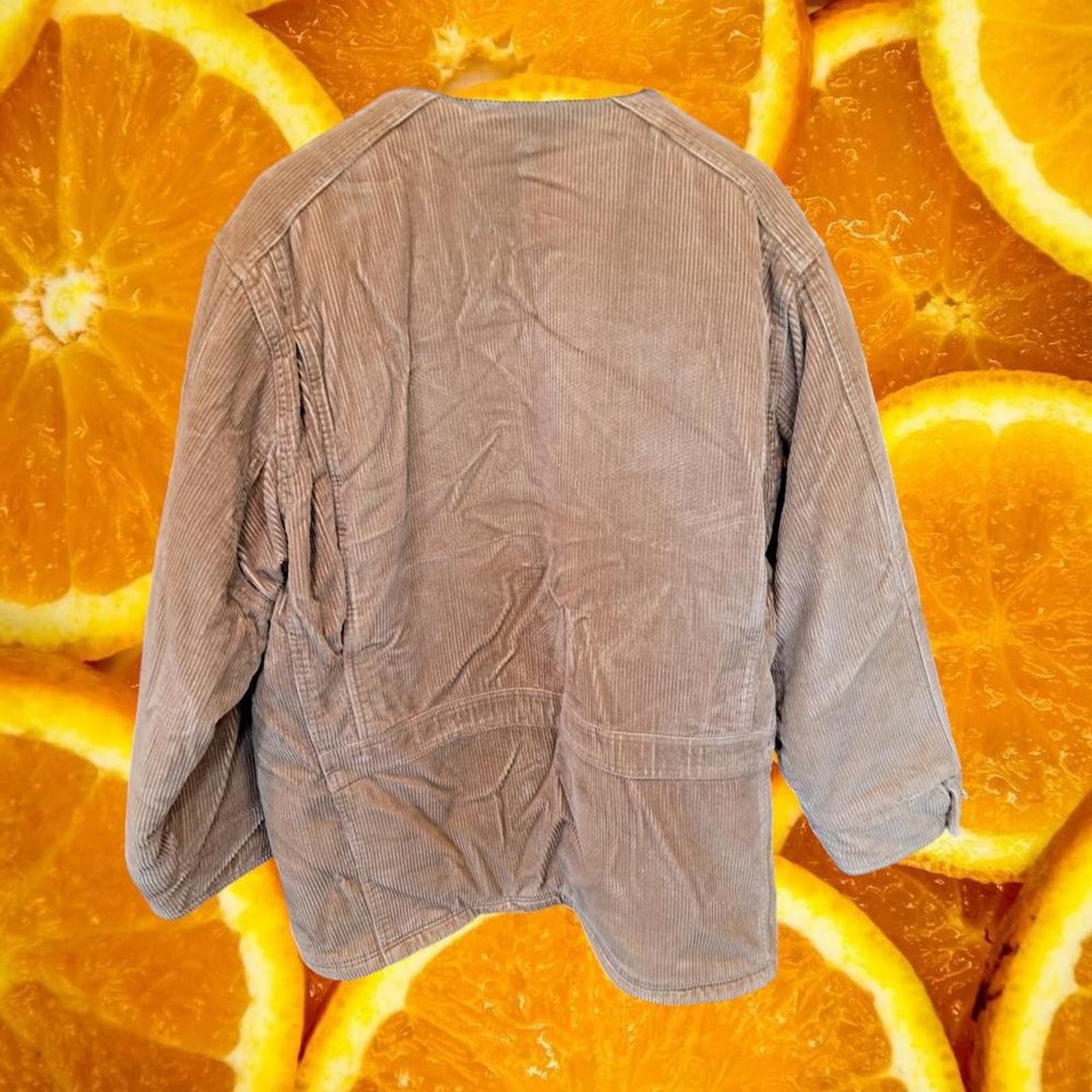 Chaps Chaps‎ Brown Corduroy Chore Jacket Flannel Size US L / EU 52-54 / 3 - 6 Thumbnail