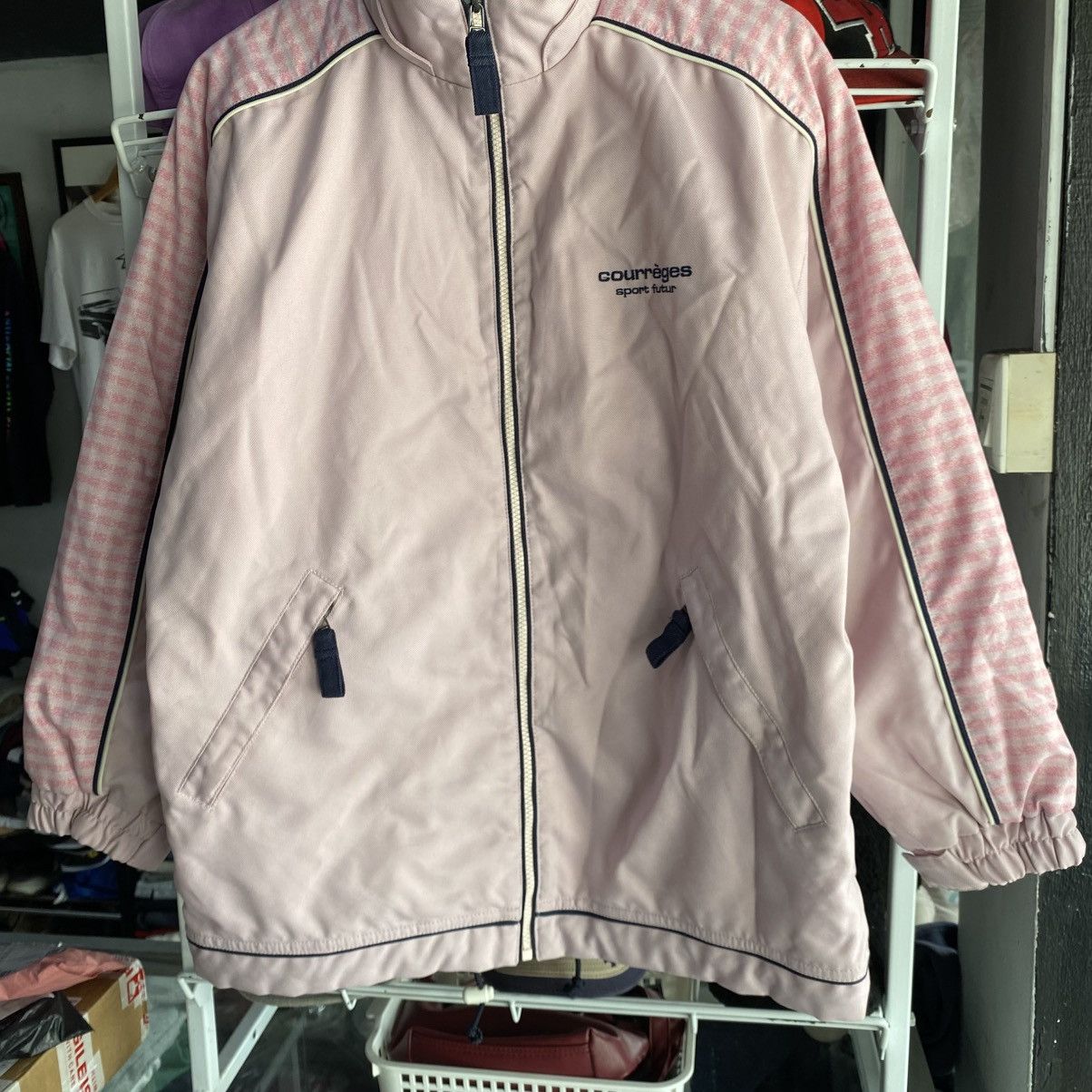 Courreges Vintage Courrèges Sport Future Pink Windbreaker Jacket 90s Size US L / EU 52-54 / 3 - 5 Thumbnail