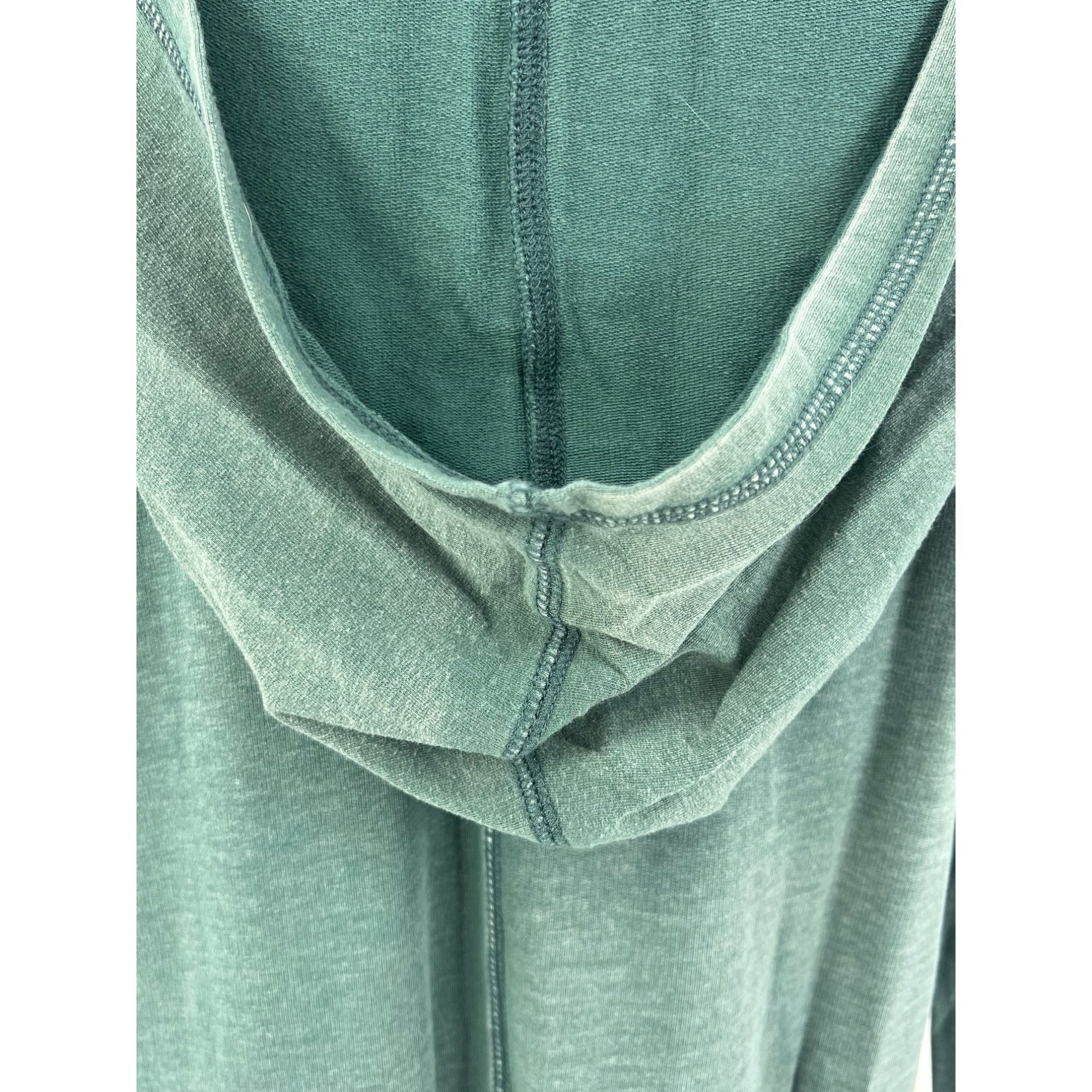Free People RARE Free People Distressed Green V-Neck Hooded Tunic S | Bo Size S / US 4 / IT 40 - 9 Thumbnail