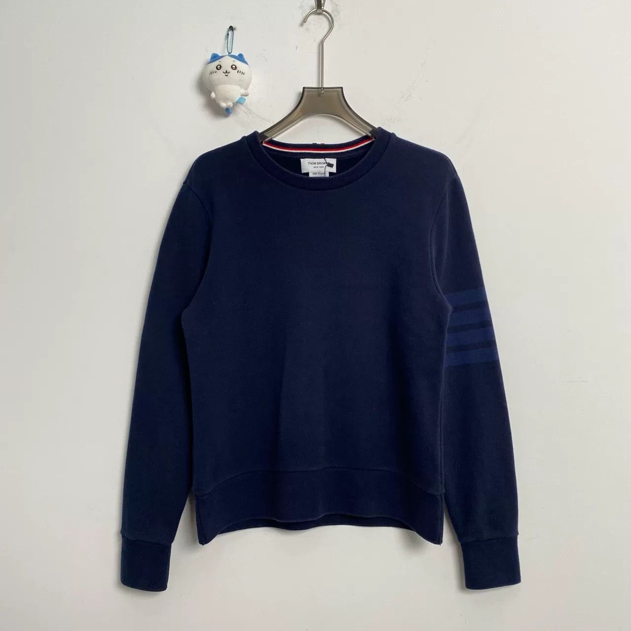Thom Browne Thom Browne Navy Striped Sweatshirt Size 2 Size US M / EU 48-50 / 2 - 1 Thumbnail