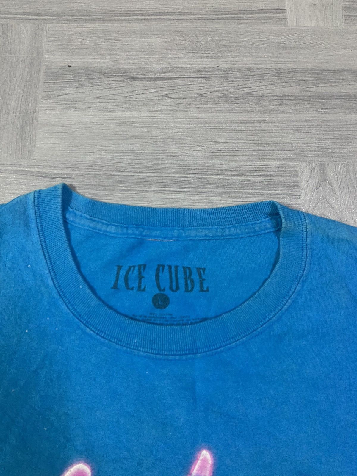 Band Tees Aqua Blue Graffiti Ice Cube Tee Size US L / EU 52-54 / 3 - 8 Thumbnail