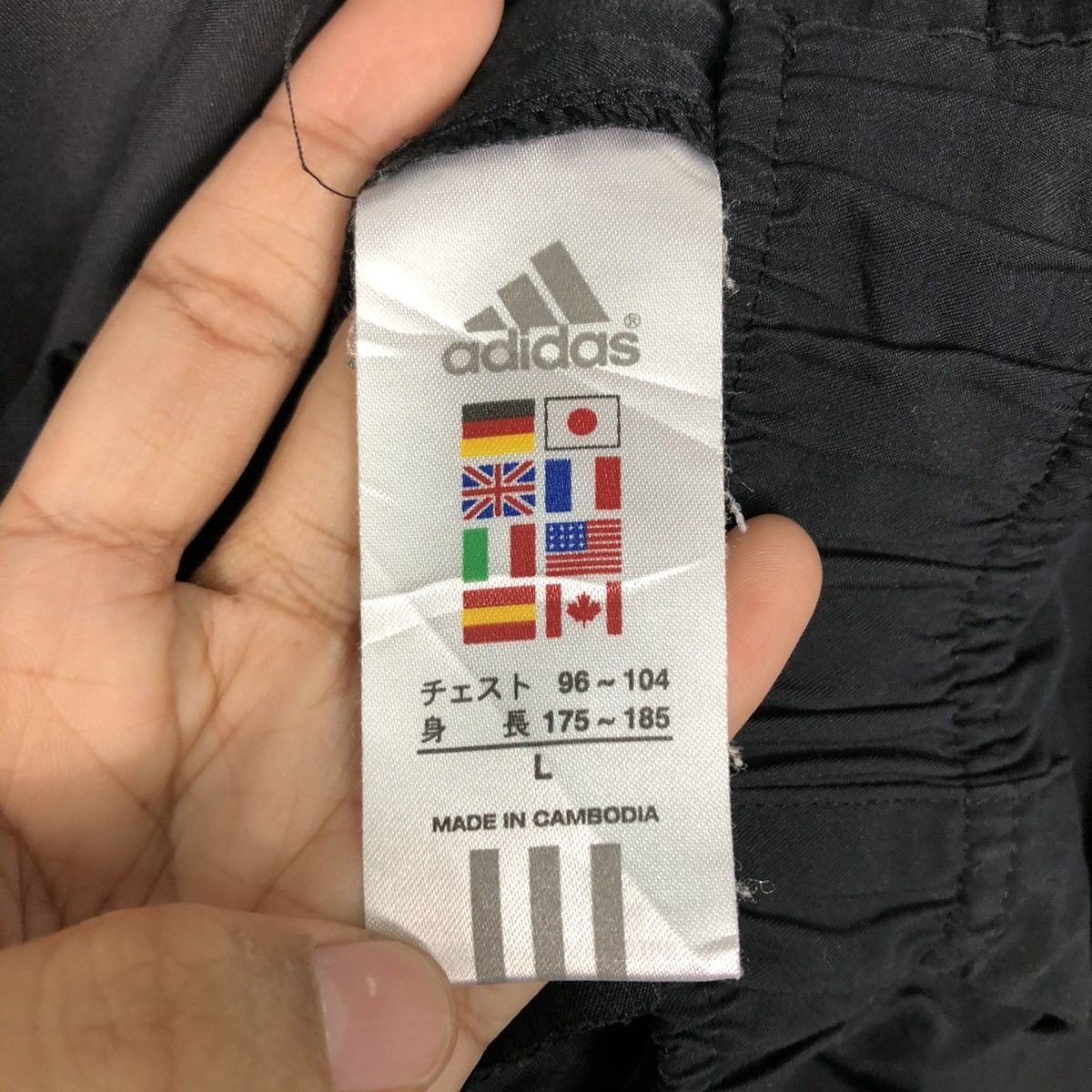 Adidas 🔥VINTAGE ADIDAS LONG SLEEVE CLIMAPROOF WIND RICH BLACK Size US L / EU 52-54 / 3 - 16 Thumbnail