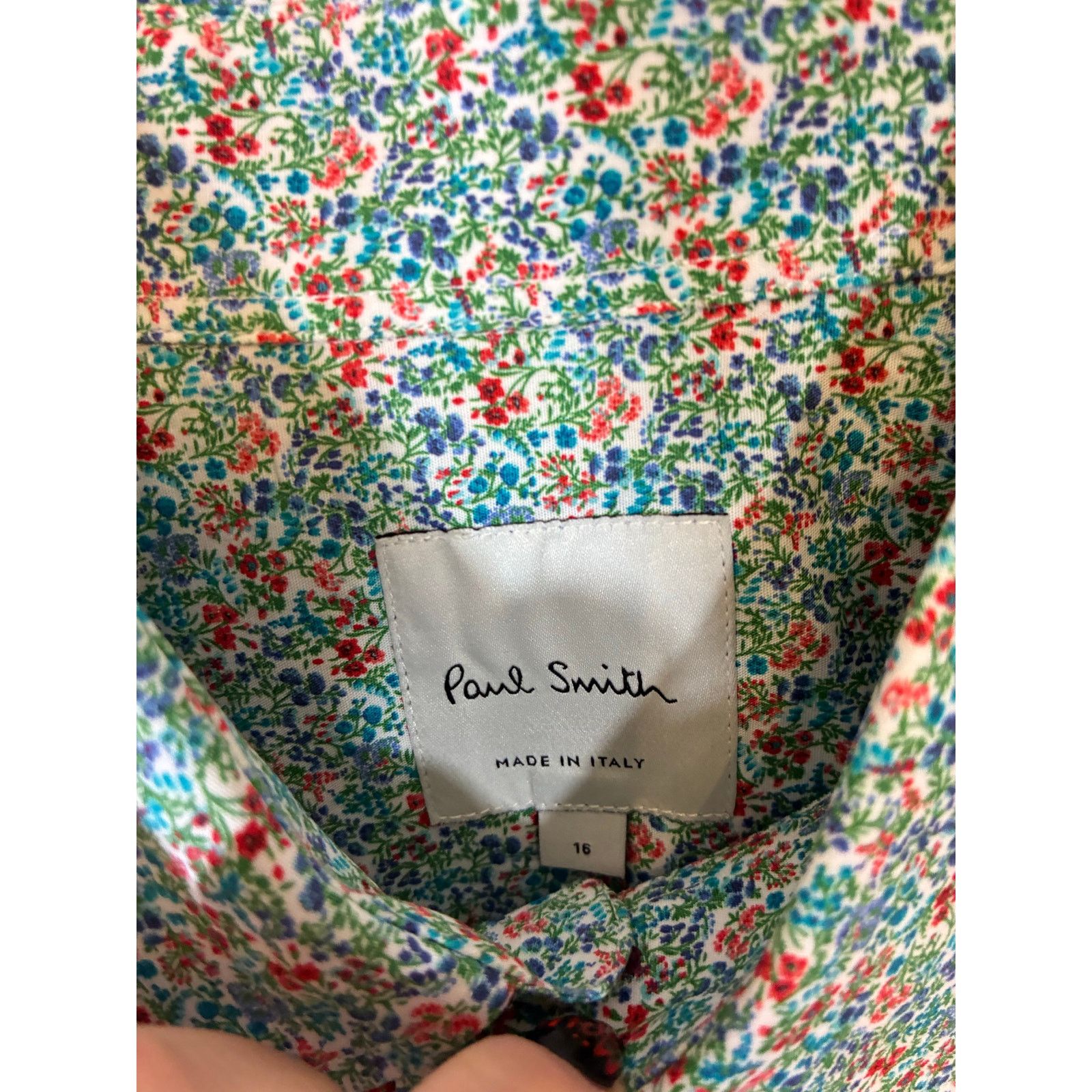 Paul Smith Paul Smith Multicolor Floral Print Dress Shirt 16 Boho West Size US L / EU 52-54 / 3 - 6 Thumbnail