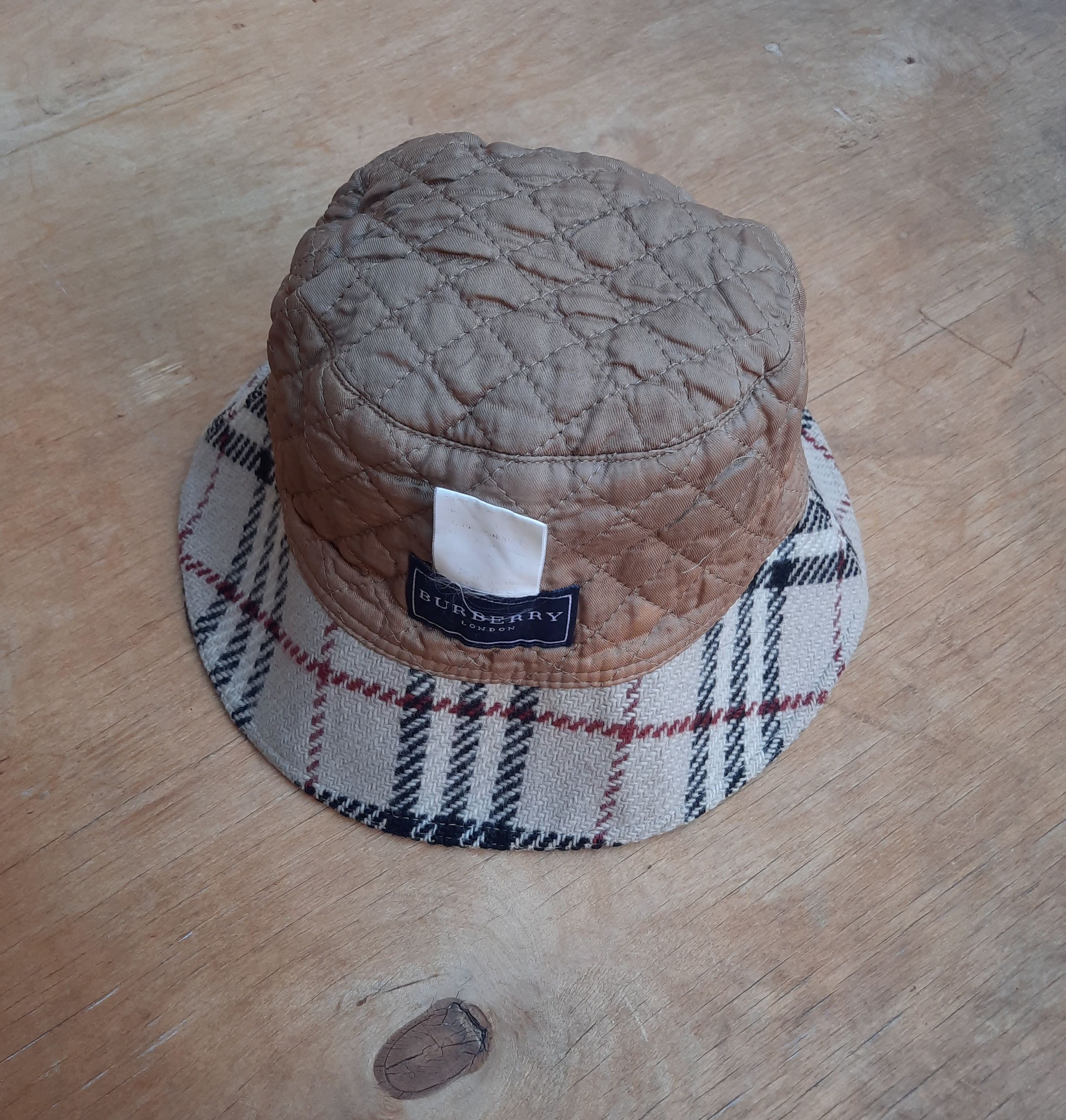 Burberry Burberry London Classic Nova Check Wool Bucket Hat Size ONE SIZE - 6 Thumbnail