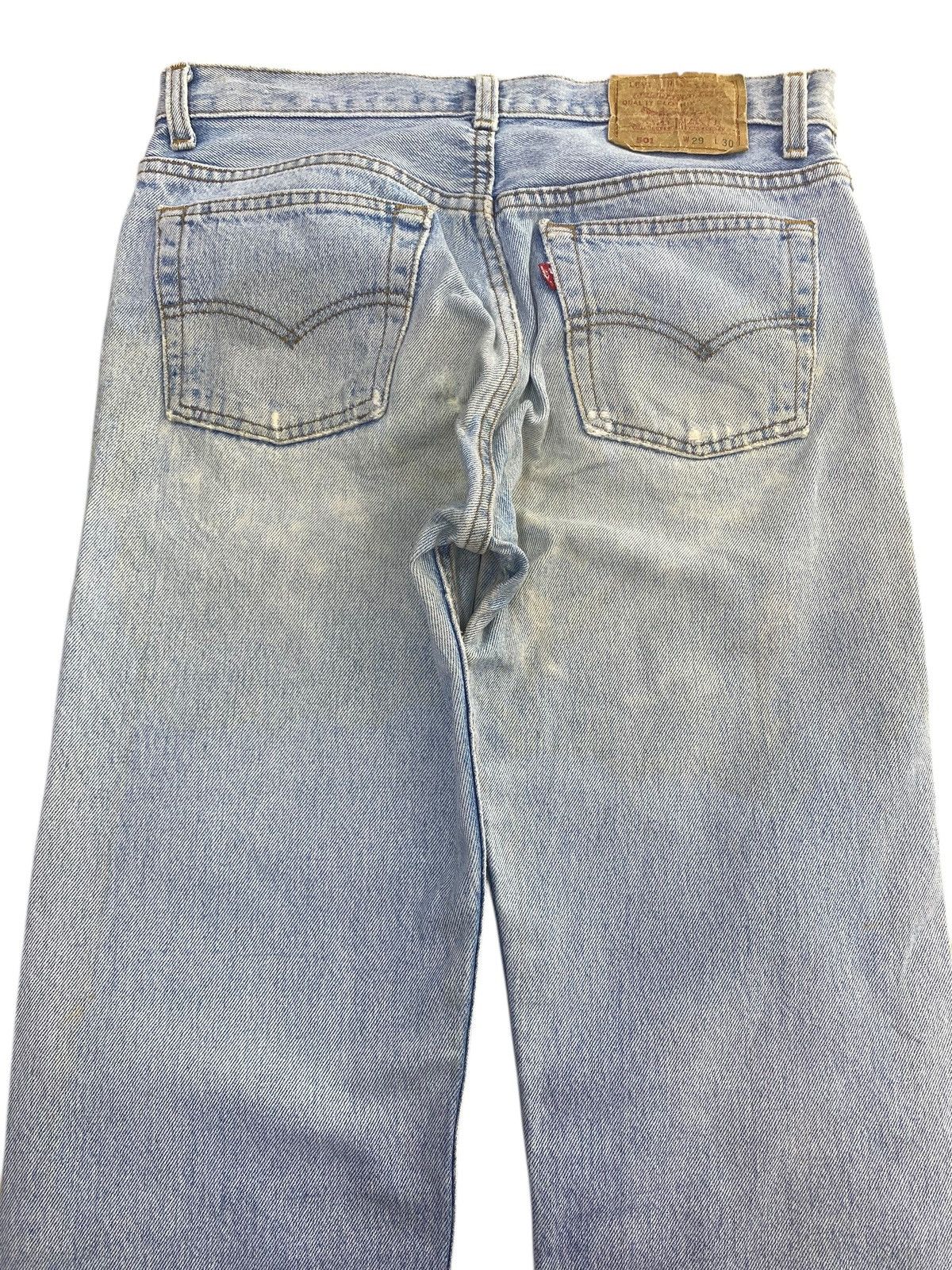 Levi's Vintage Levi’s Blue Acid Wash Style Ripped Jeans Size US 30 / EU 46 - 4 Thumbnail
