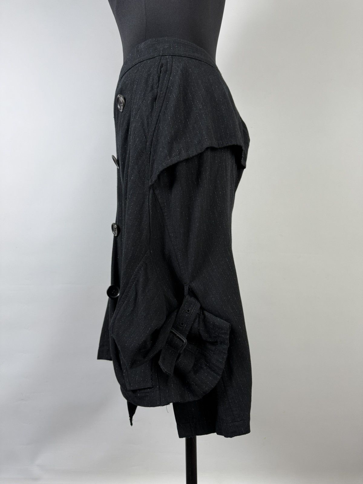 Junya Watanabe Junya Watanabe Wool Asymmetrical de-constructed trech skirt Size 30" / US 8 / IT 44 - 7 Thumbnail
