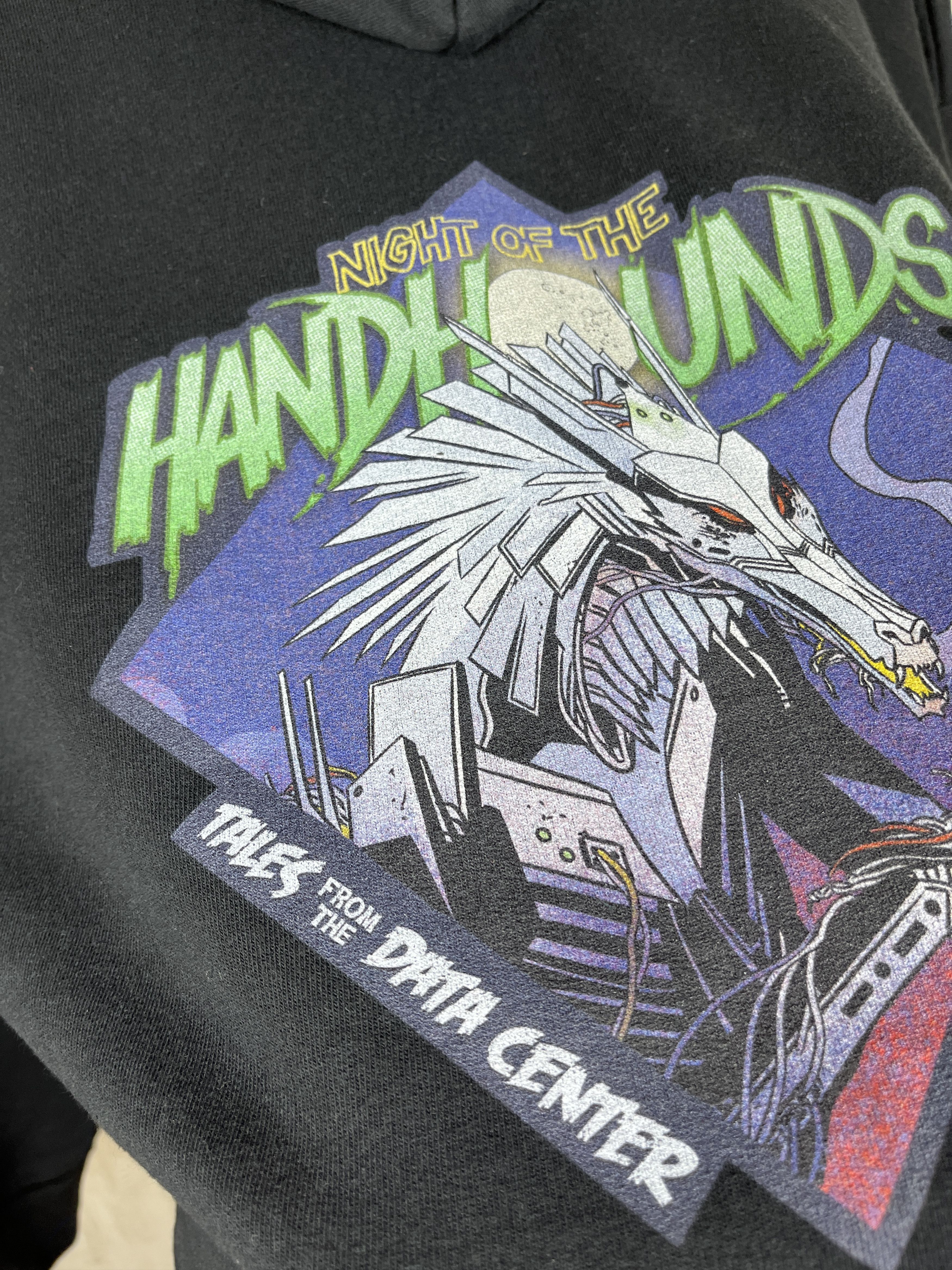 Hanes Vintage Night of the Handhounds Mecha Dragon Zip Hoodie Size US M / EU 48-50 / 2 - 5 Thumbnail