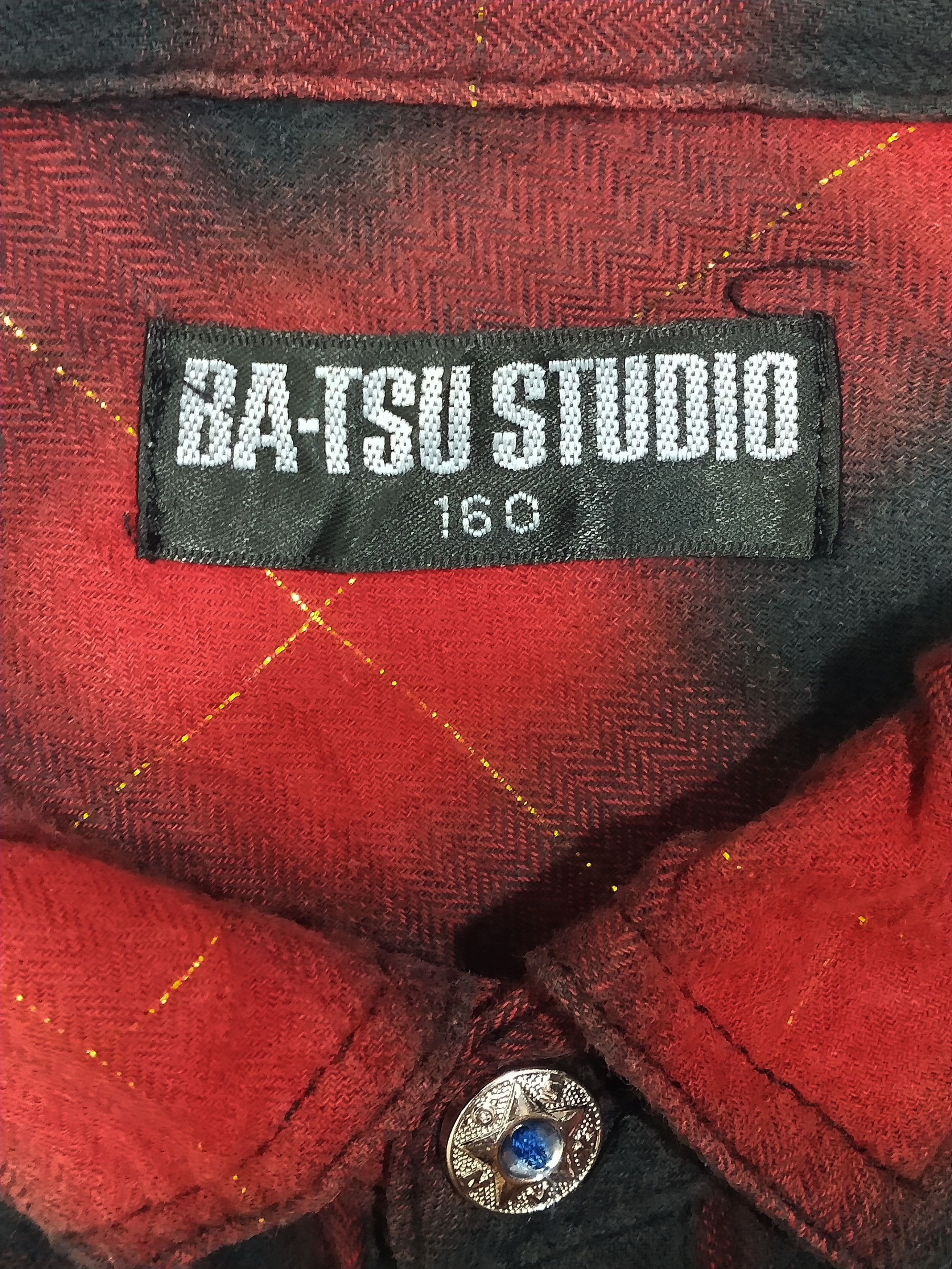 BATSU STUDIO Vintage Skull Plaid - Punk Style