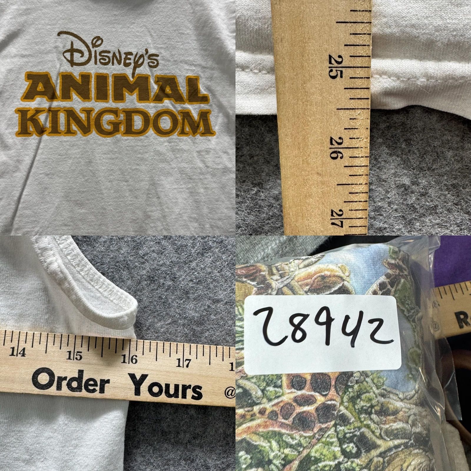 Disney Walt Disney World Shirt Mens S White Disney's Animal Kingdom Graphic Tee Size US S / EU 44-46 / 1 - 8 Thumbnail