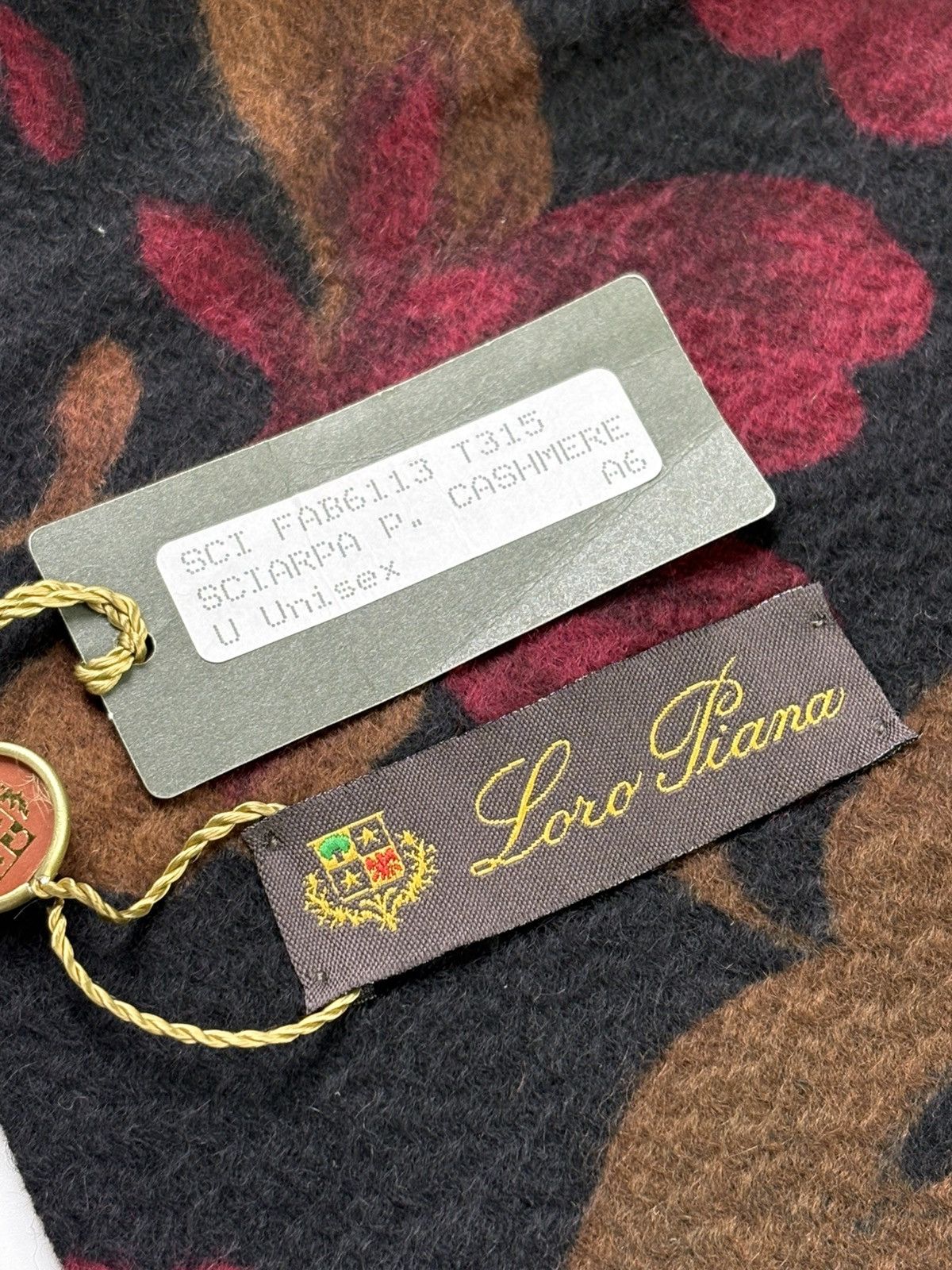 Loro Piana Loro Piana Cashmere Floral Double Faced Scarf Size ONE SIZE - 4 Thumbnail