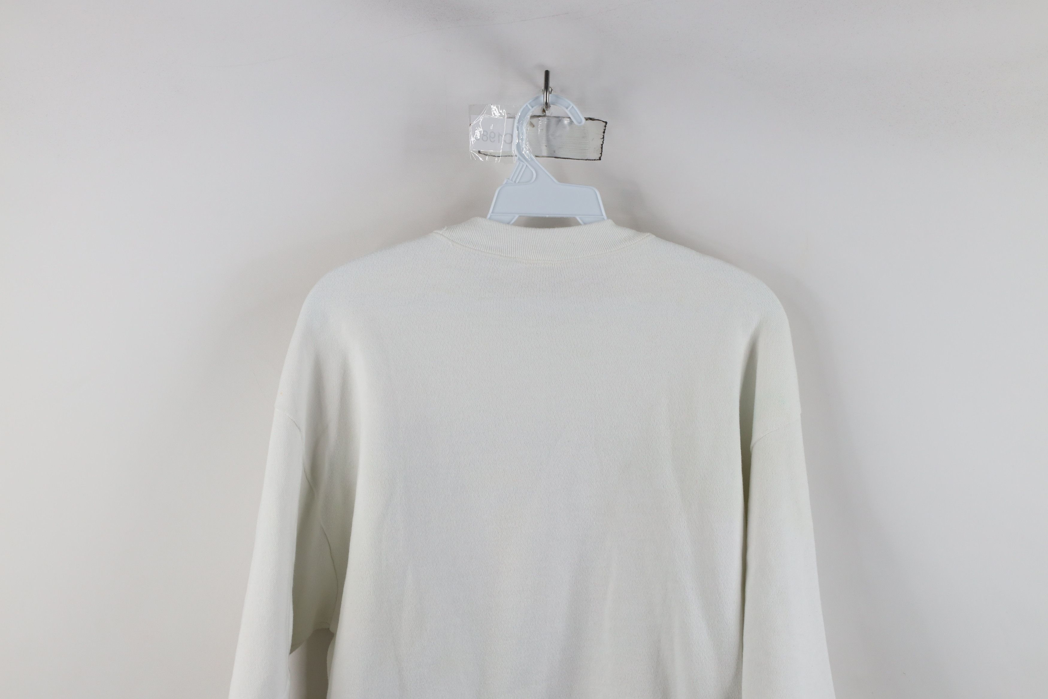 Guess × Vintage Vintage 80s Guess Rainbow Crewneck Sweatshirt White USA Size ONE SIZE - 14 Thumbnail