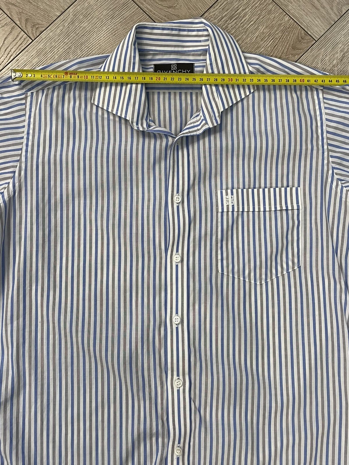 Givenchy Givenchy Paris Long Sleeve Button Down Dress Shirt Striped Size US M / EU 48-50 / 2 - 14 Thumbnail