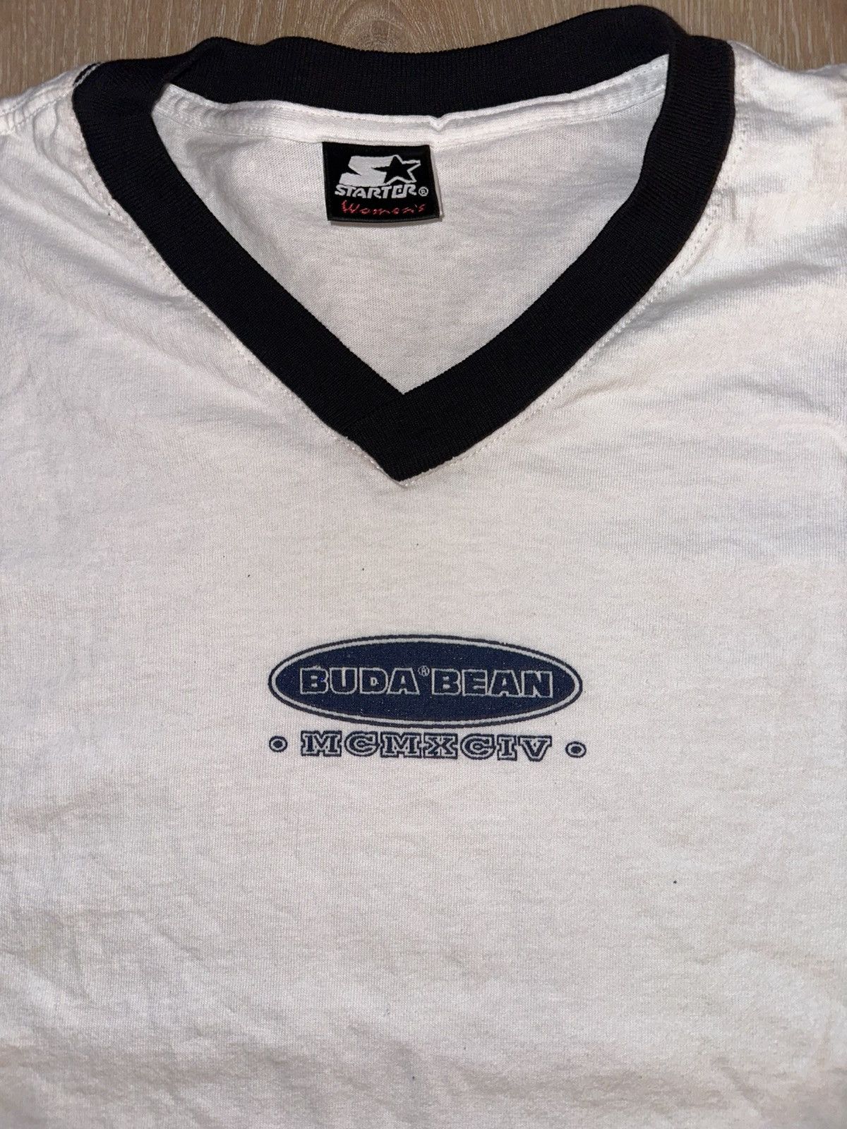 Starter × Vintage Vintage Y2K Women’s Buda Bean Starter Crop Top T-Shirt Size M / US 6-8 / IT 42-44 - 3 Thumbnail