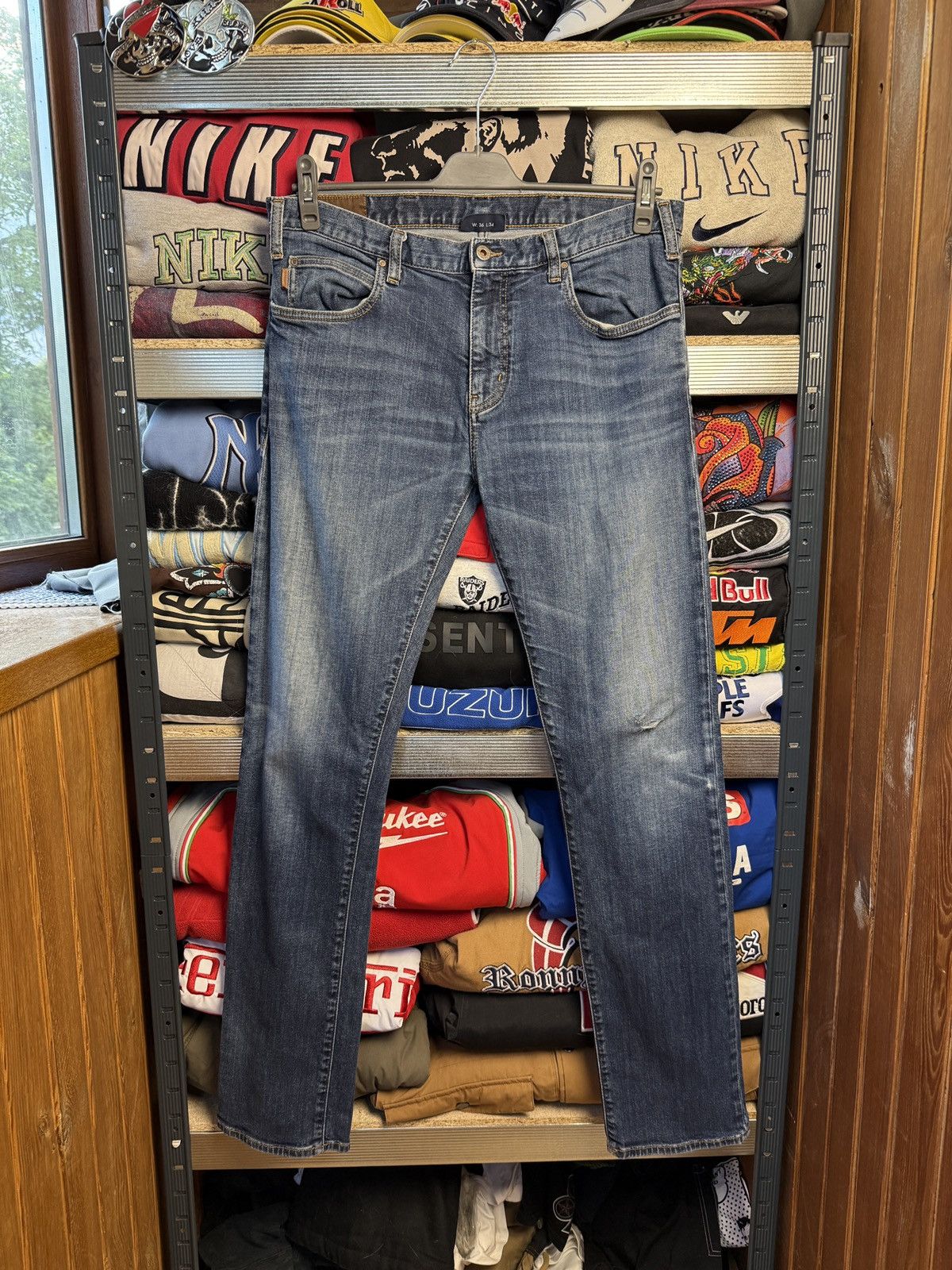 Armani Vintage Armani jeans distressed jeans pant Size US 34 / EU 50 - 2 Thumbnail