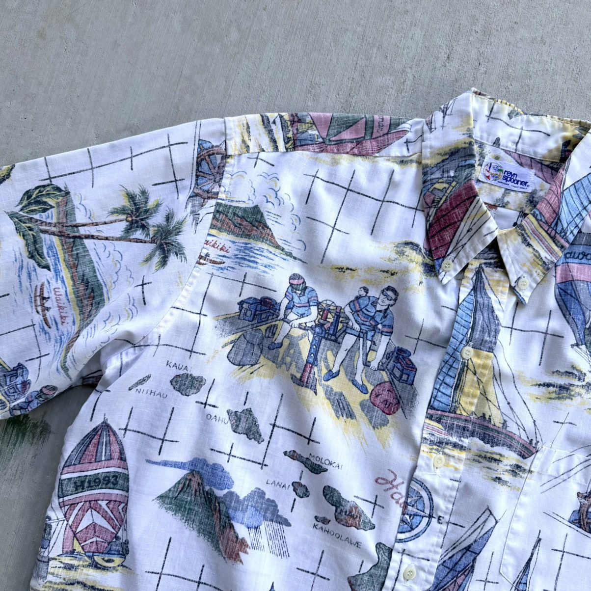 Reyn Spooner Vintage Reyn Spooner Hawaiian Shirt Sailing Australia Size US XL / EU 56 / 4 - 2 Thumbnail