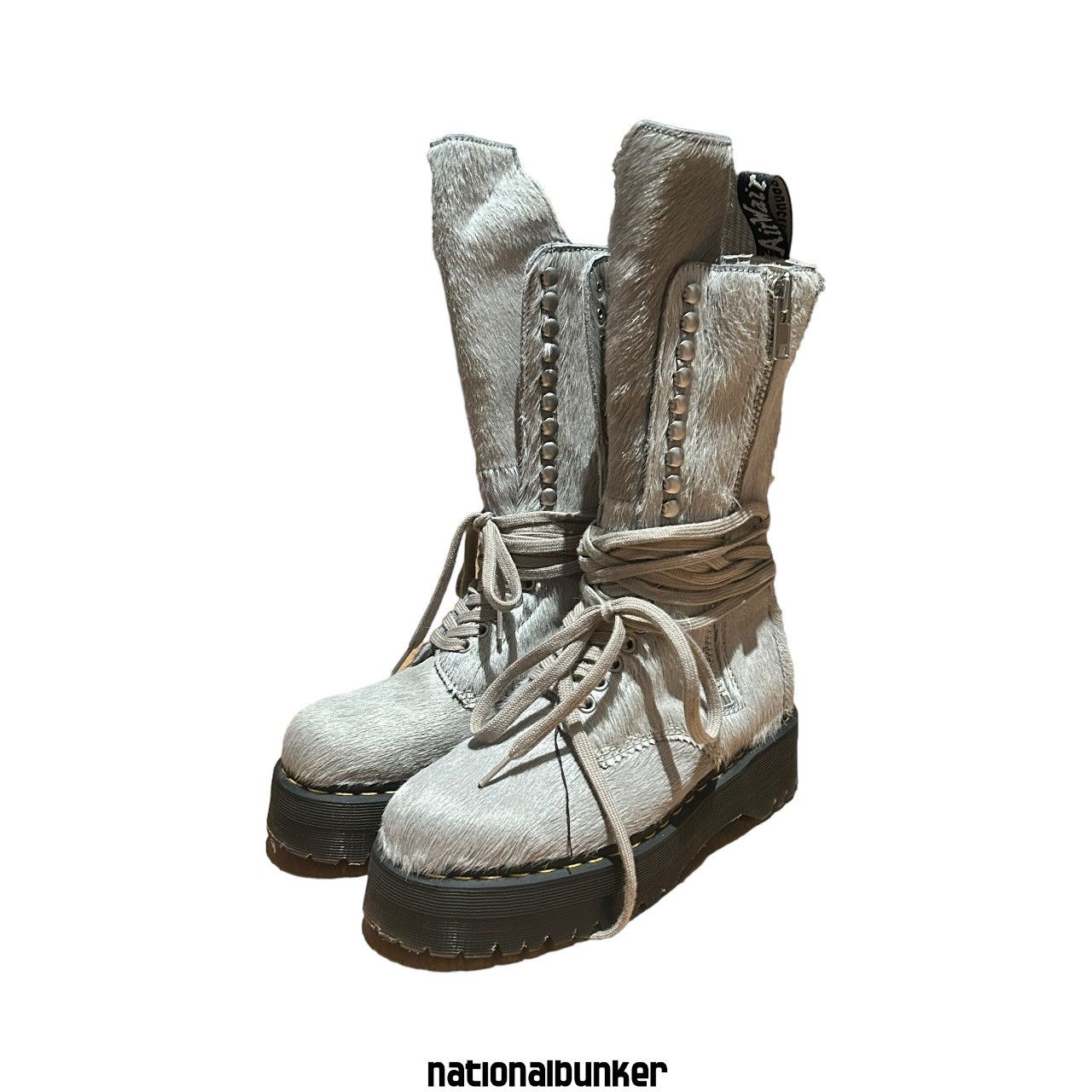 image of Dr Martens x Rick Owens Dr. Martens 1918 Pony Shoes, Men's