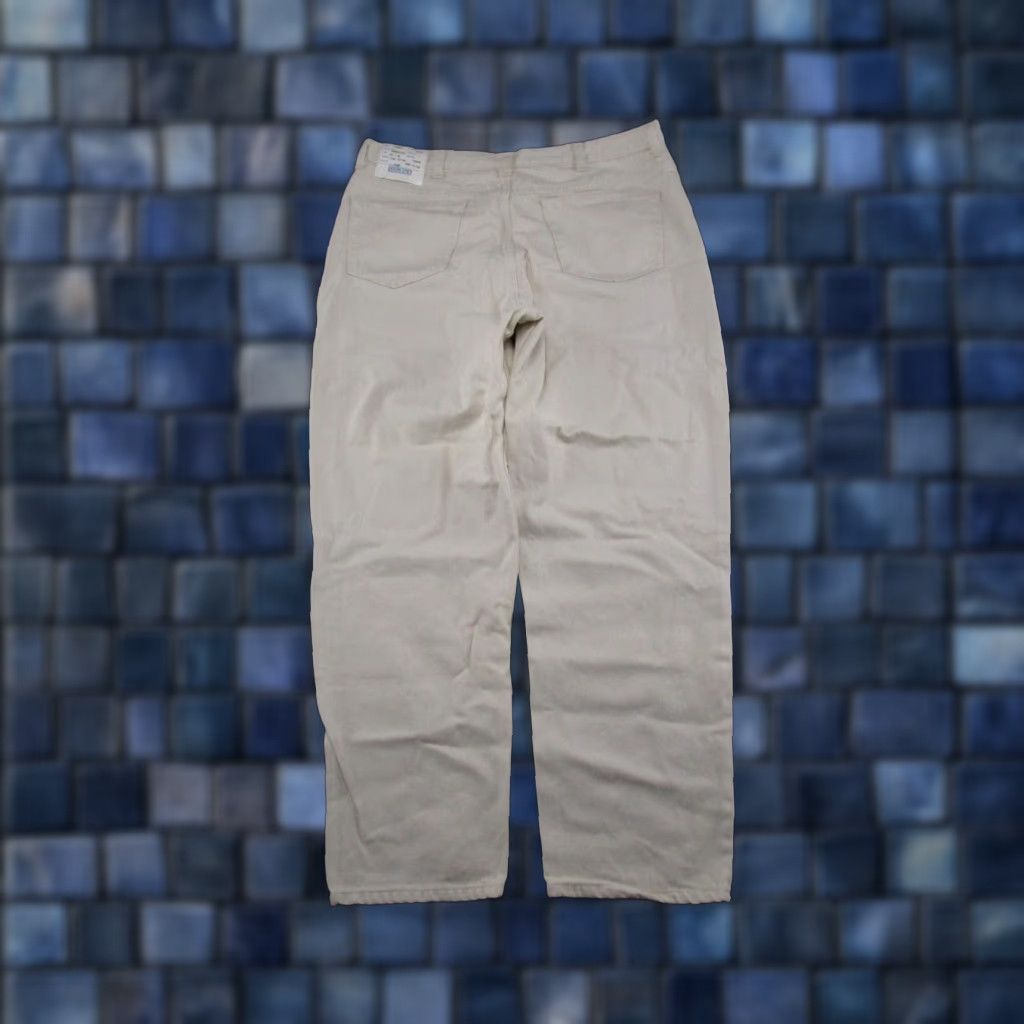 Lands' End VTG Lands' End Womens High Rise Straight Leg Ivory Denim Jeans SZ 18 Tall New Read Size 40" / US 18 - 1 Thumbnail