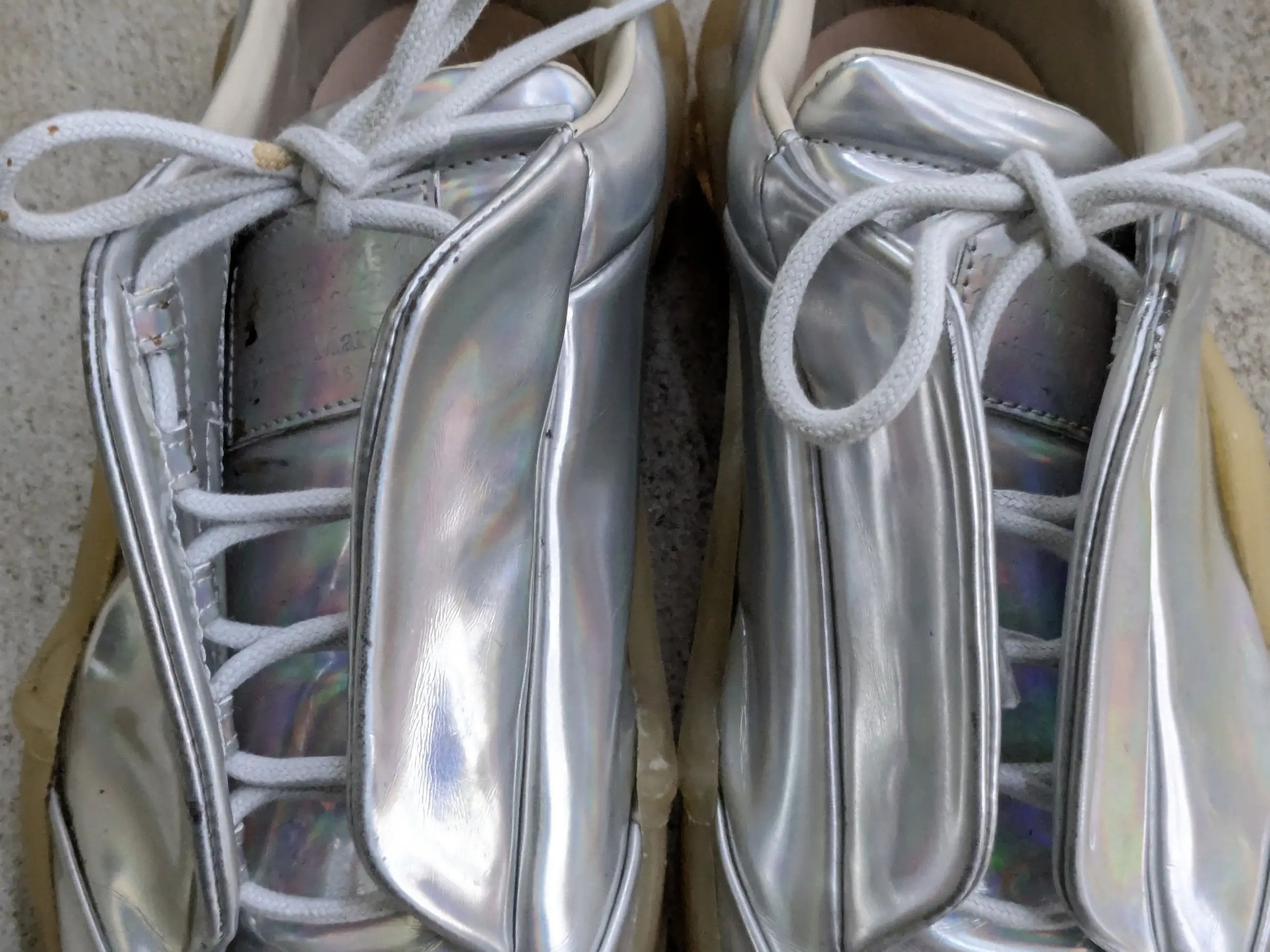 Maison Margiela Maison Margiela New Future Silver 8 41 Leather Low Tops Size US 8 / EU 41 - 5 Thumbnail