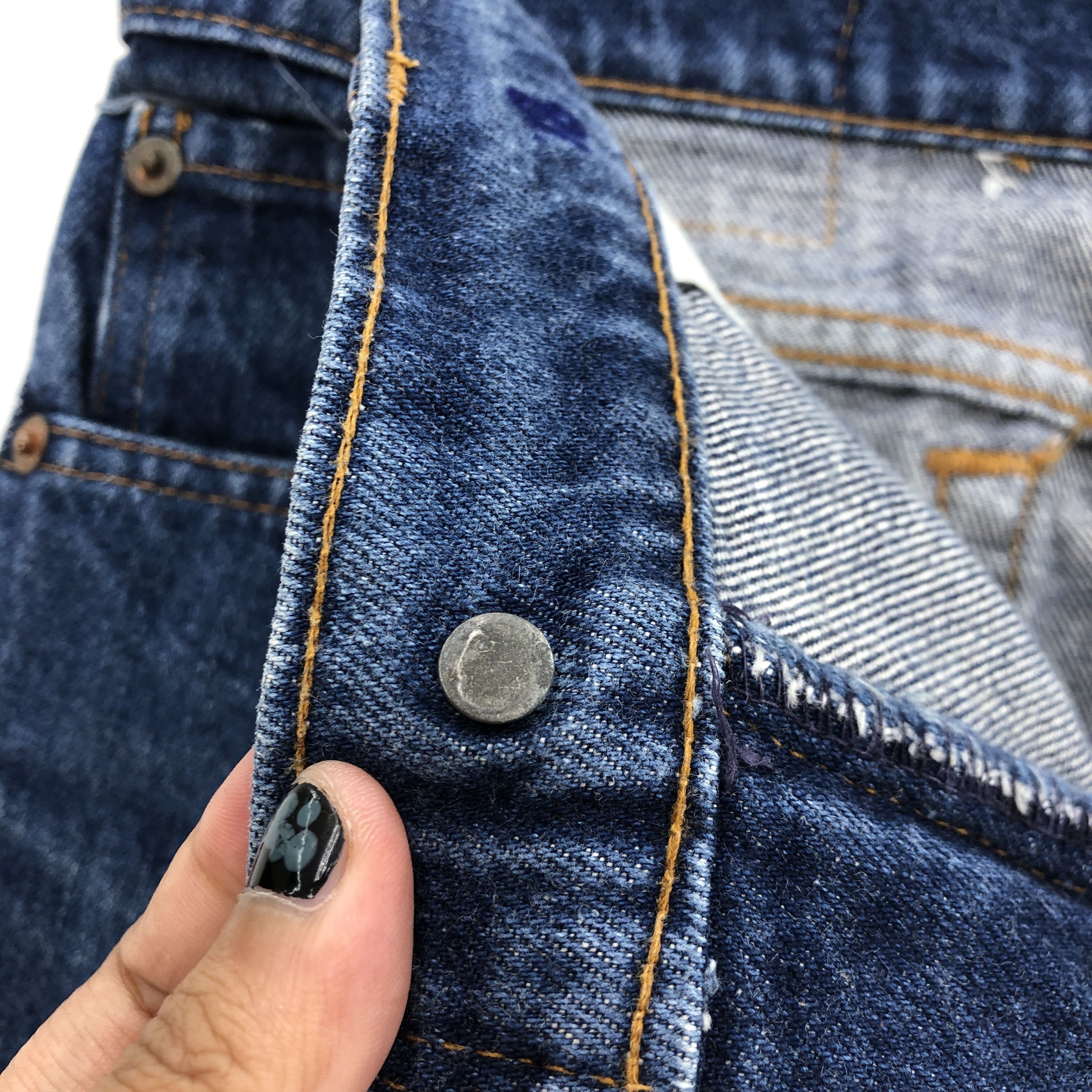 Levi's Vintage Levis 505 Jeans Levi's Loose Blue Washed Cut Denim Size 26" / US 2 / IT 38 - 6 Thumbnail