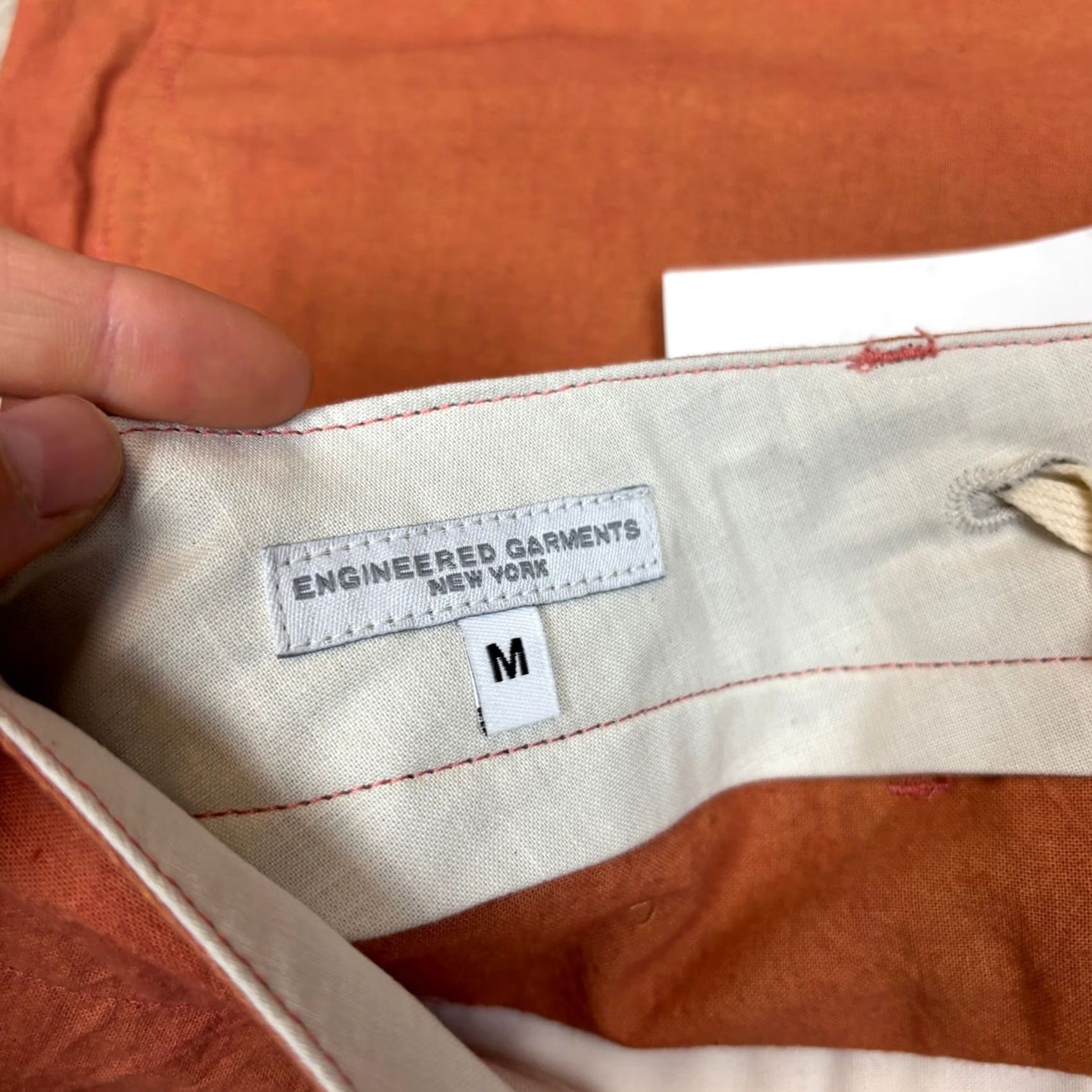 Engineered Garments NWT Engineered Garments Fatigue Chino 9" Shorts Men M Minimalist Orange Chino 9" Shorts Mens M Orange Size US 31 - 4 Thumbnail